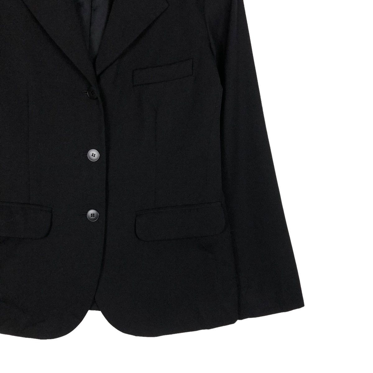agnes b. RICH BLACK VINTAGE BUTTON JACKET AGNES B. PARIS ISSEY MIYAKE Size US S / EU 44-46 / 1 - 7 Thumbnail