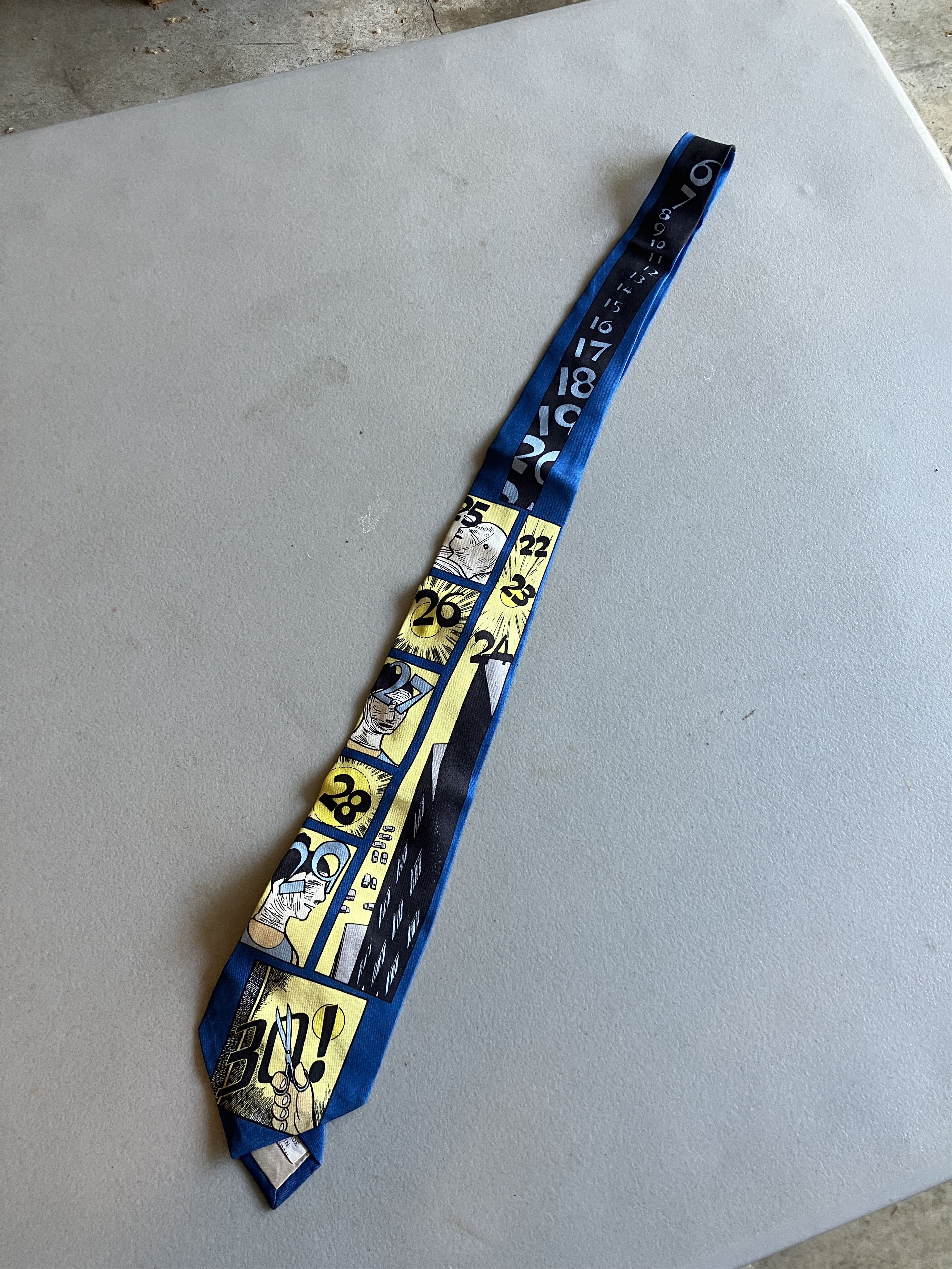 Yohji Yamamoto SS18 “南無阿弥陀仏” Square Tie | Grailed