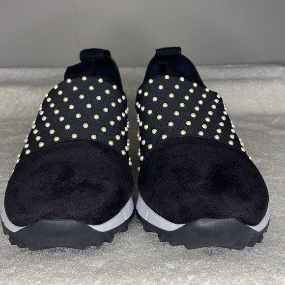 Jimmy Choo Jimmy Choo Oakland Mesh Studded Slip-On Sneakers Size US 7.5 / EU 40-41 - 2 Thumbnail