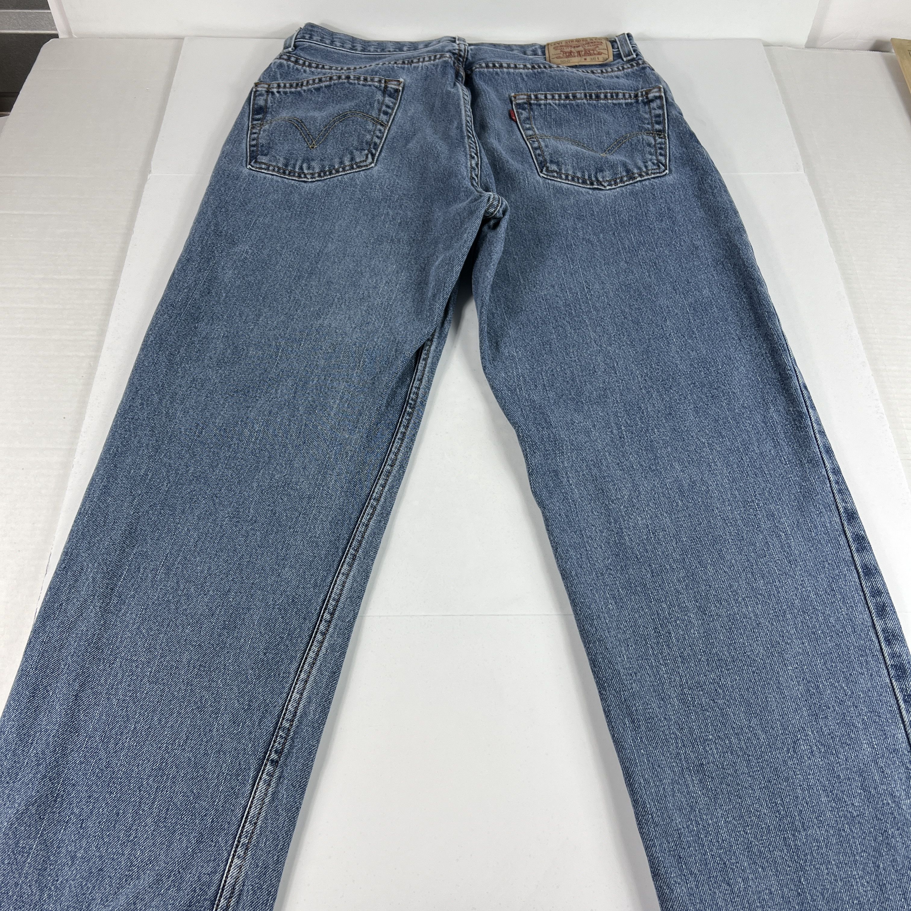 Levi's Y2K Levi's Jean 550 Relaxed Straight Blue Faded Cotton Denim Size US 34 / EU 50 - 10 Thumbnail