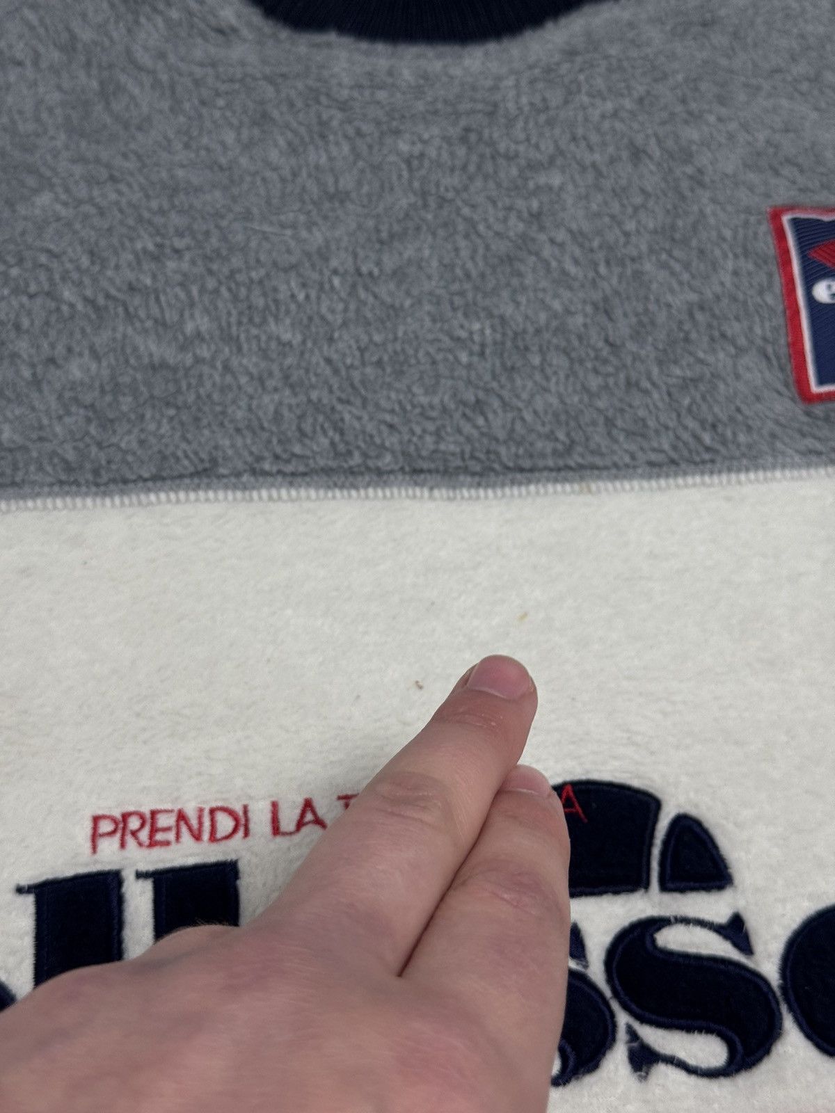 Ellesse × Vintage Vintage Ellesse 3-Tone Big Logo Fleece Sweatshirt Size US L / EU 52-54 / 3 - 3 Thumbnail