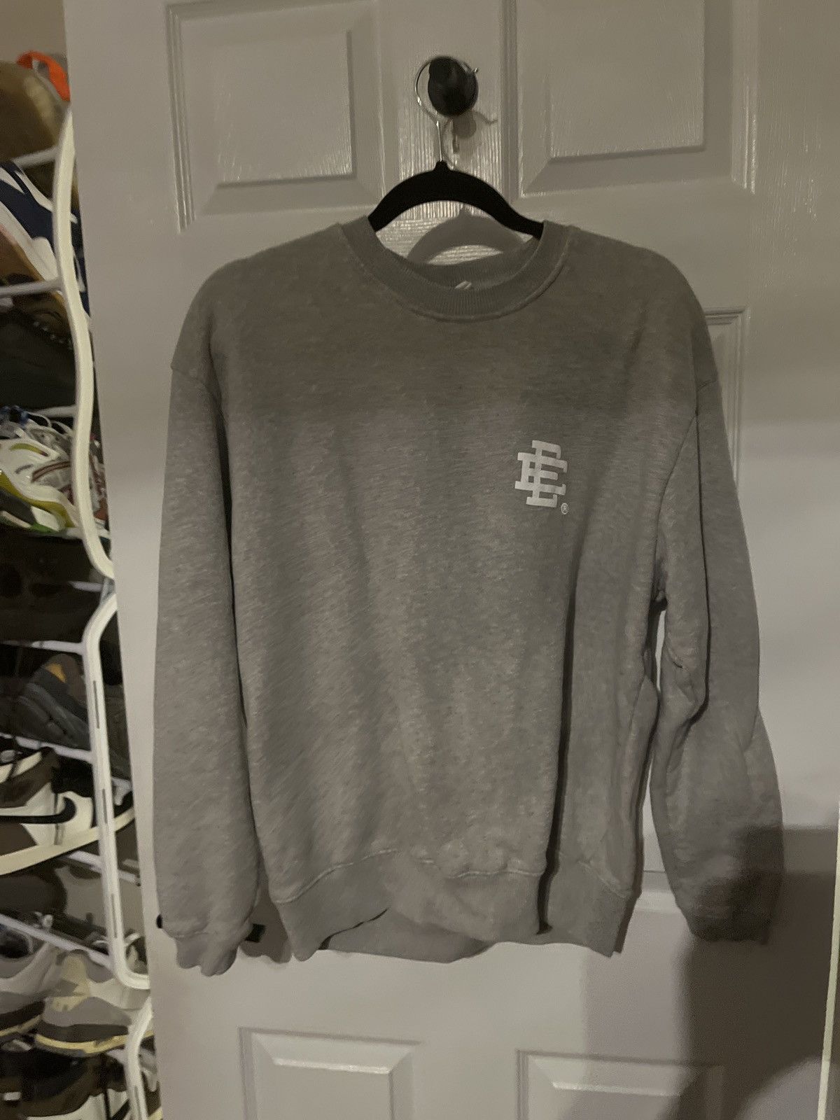 image of Eric Emanuel Crewneck Grey, Men's (Size Small)