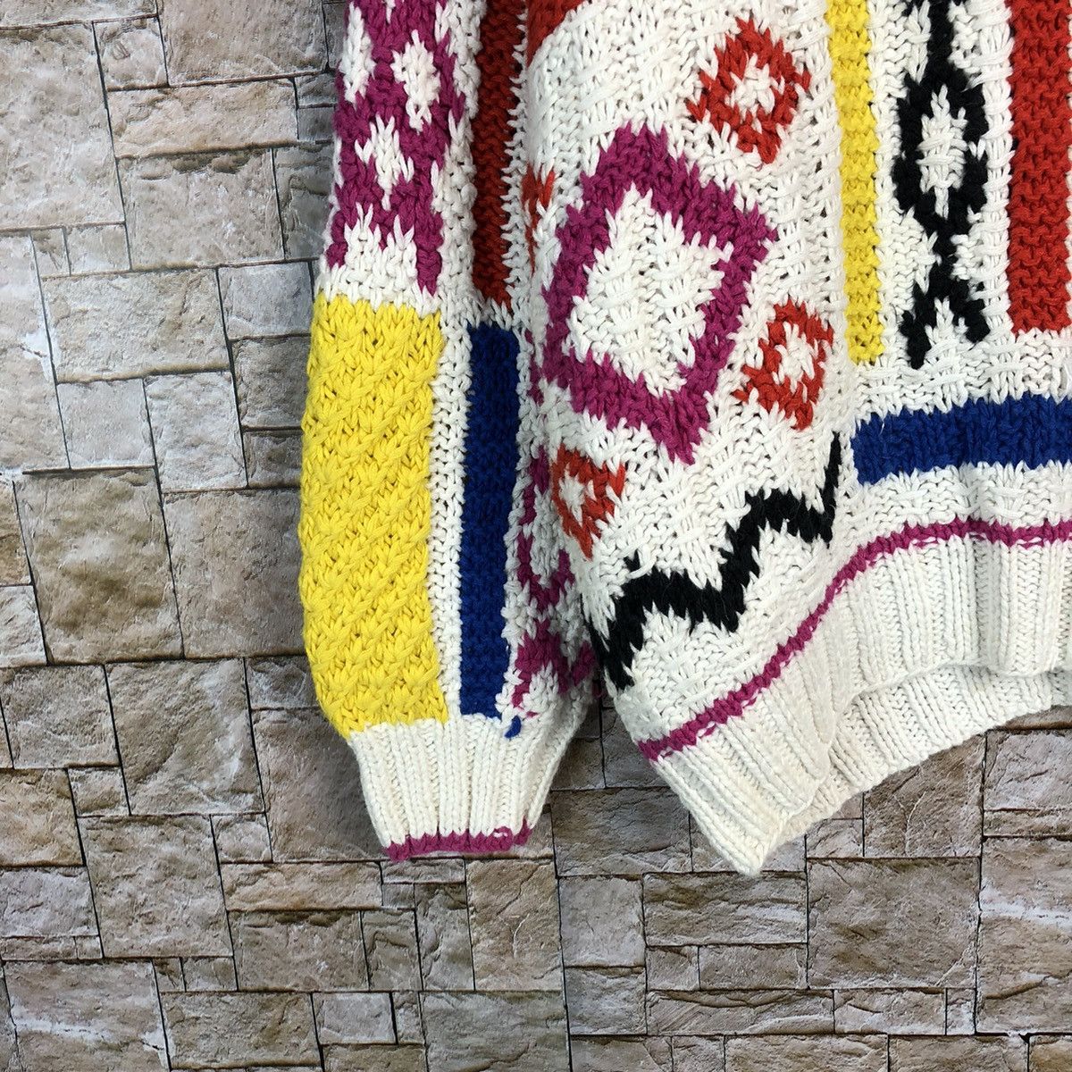 Handmade Jeniffer Reed Multicolor handmade Knitwear like coogi #A261 Size US M / EU 48-50 / 2 - 7 Thumbnail