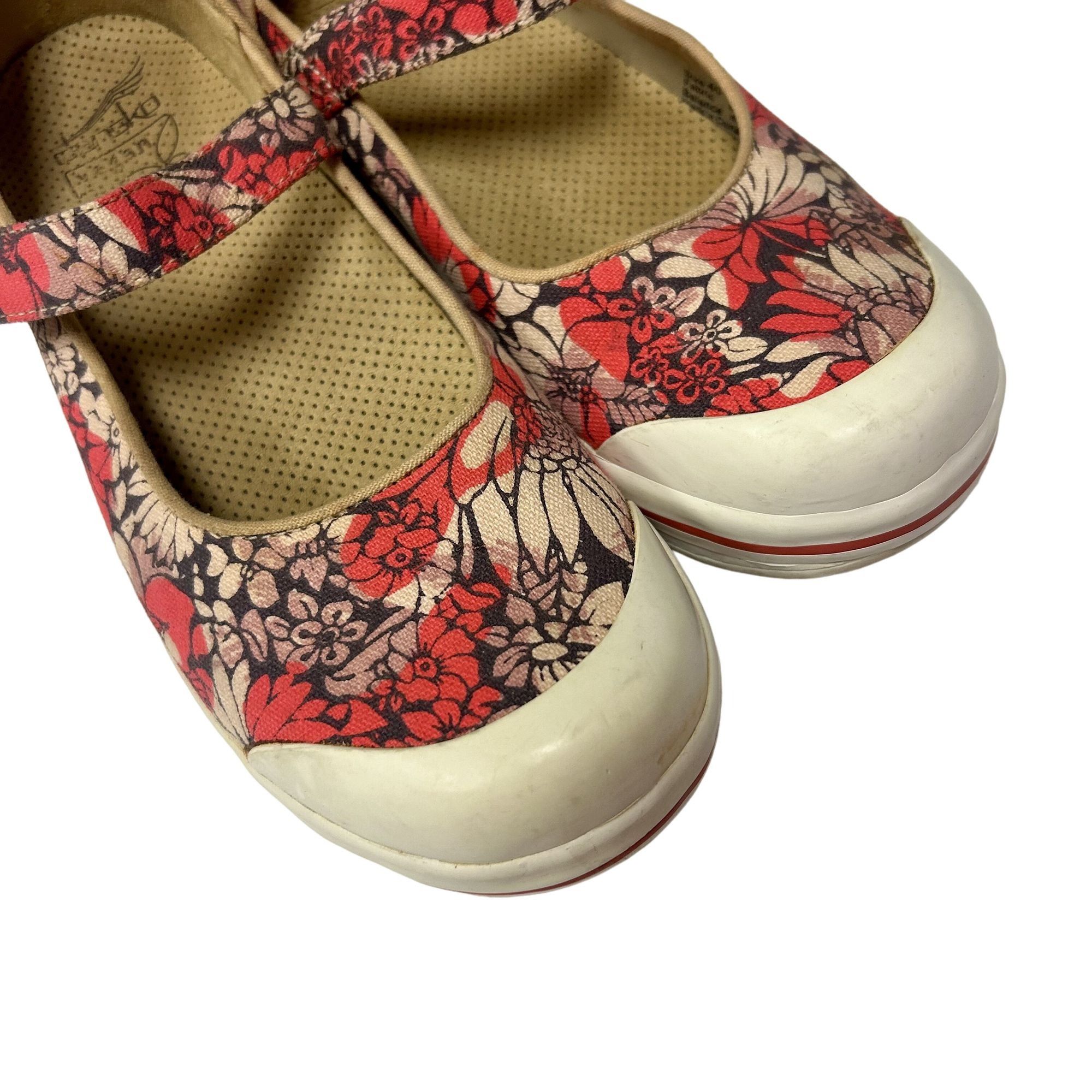 Dansko Vtg Dansko VALERIE Hawaiian FLORAL Mary Jane CLOGS Size US 9.5 / IT 39.5 - 3 Thumbnail