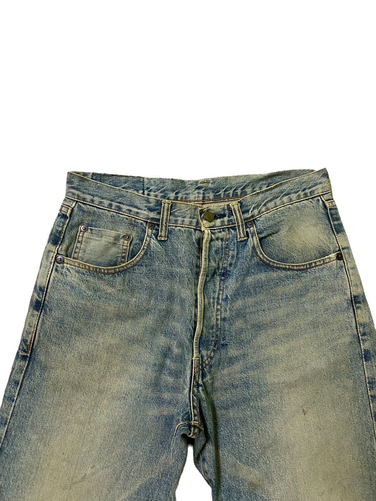 Hysteric Glamour × Vintage Studio D'ARTISAN Balenciaga Style Distressed Selvedge Jeans Size US 29 - 3 Thumbnail