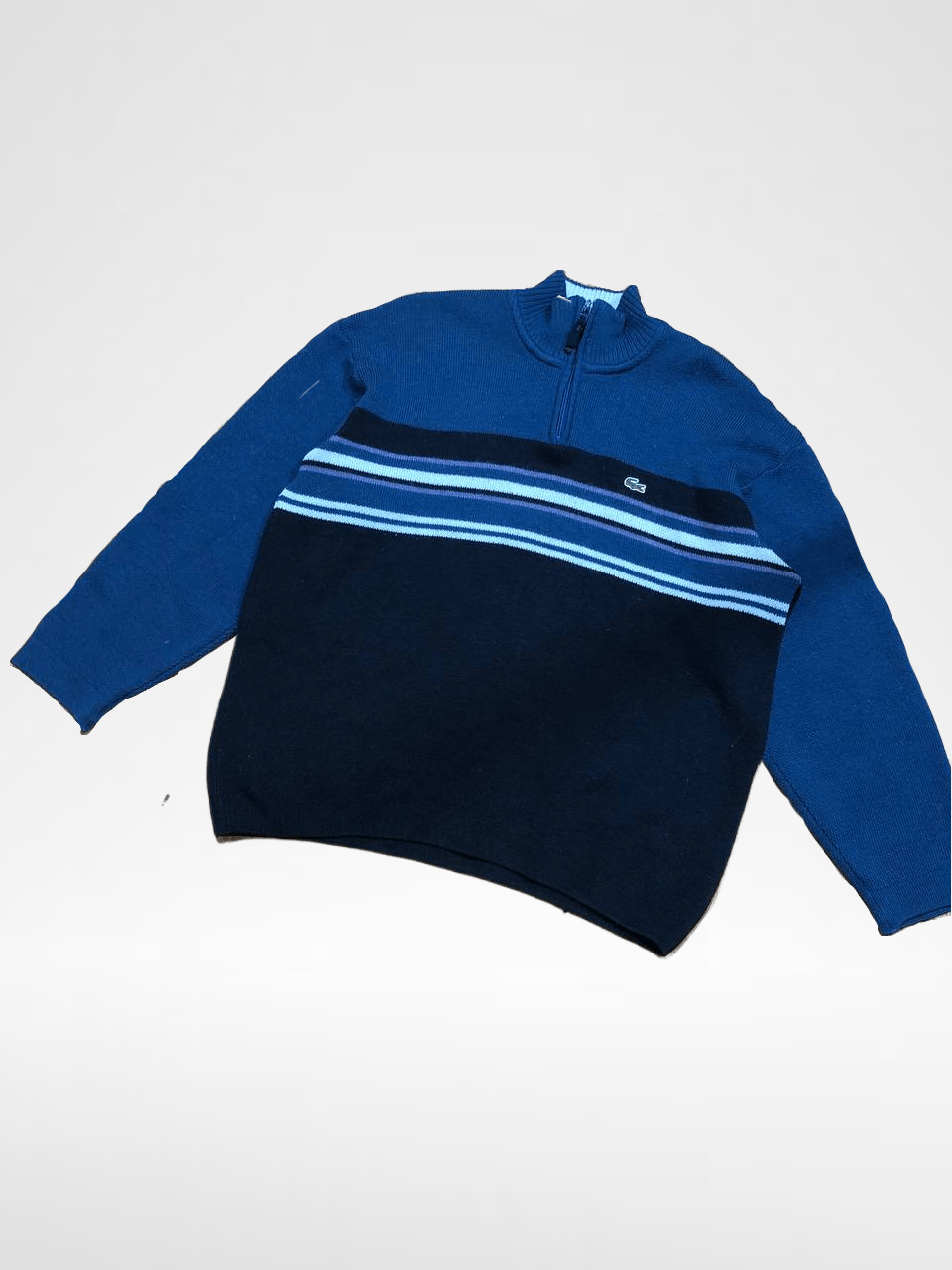 Lacoste Streetwear Sweaters Zip 1/4 Logo Lacoste Y2K Size US L / EU 52-54 / 3 - 1 Thumbnail