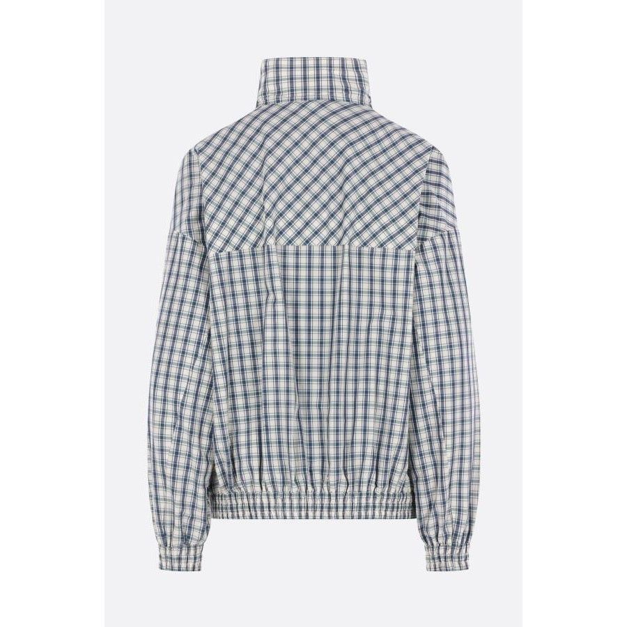 Prada PRADA Gray Check Chambray Oversized Jacket New & Authentic ( Size XS / US 0-2 / IT 36-38 - 2 Thumbnail