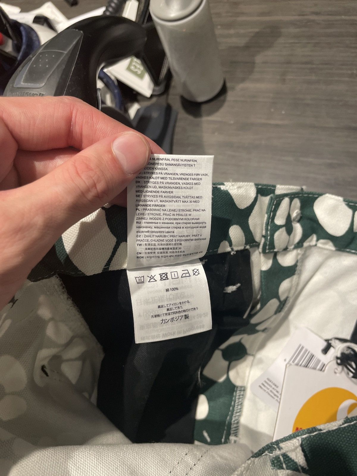 Carhartt Wip × Marni Marni Carhartt Green Flower Trouser Pants Size US 30 / EU 46 - 6 Thumbnail