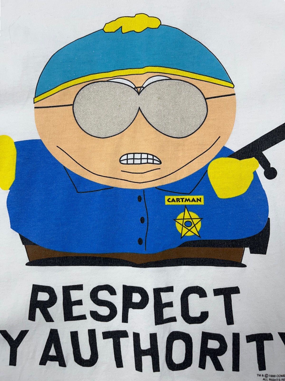 Cartoon Network Vintage 1999 South Park Cartman Respect My Authority T-shirt Size US XL / EU 56 / 4 - 4 Thumbnail