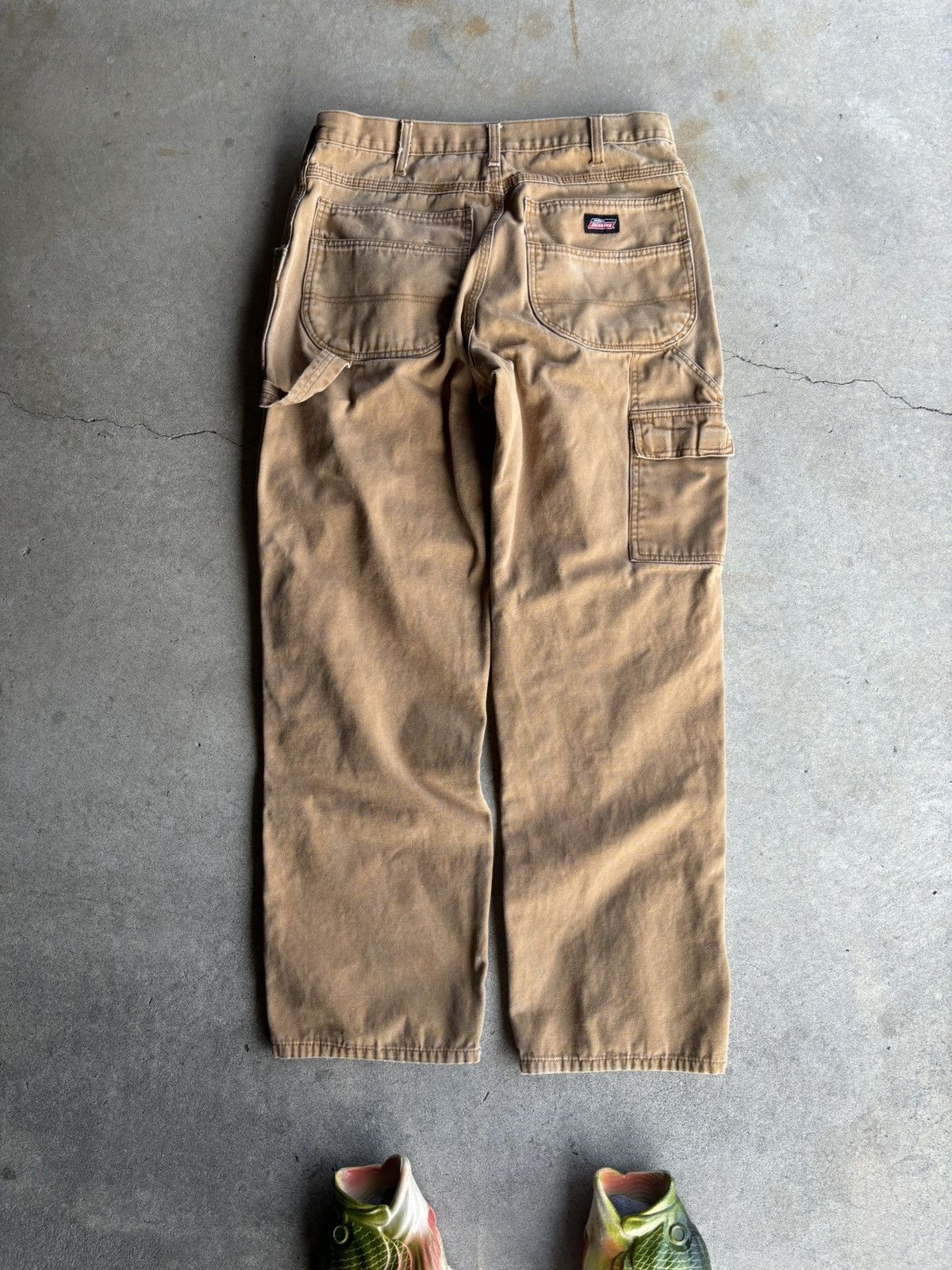 Dickies × Vintage Crazy Dickies Vintage Black Tab Beige Double Knee Work Pants Size US 32 / EU 48 - 1 Thumbnail
