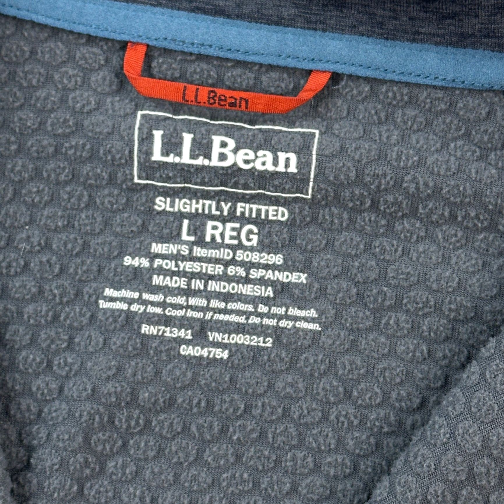 Vintage LL Bean Pullover Mens Large Adventure Grid Fleece 1/4 Zip Slightly Fitted Casual Blue Size US L / EU 52-54 / 3 - 6 Thumbnail
