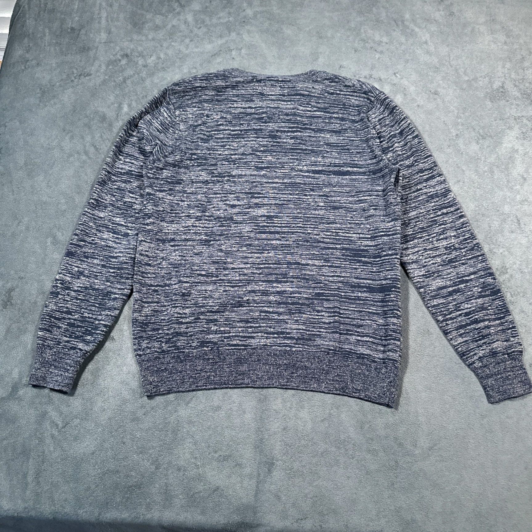 Schott Schott NYC Pullover Sweater Mens Medium Blue Gray Knit Lightweight Long Sleeve Crew Neck Classic Size US M / EU 48-50 / 2 - 7 Thumbnail