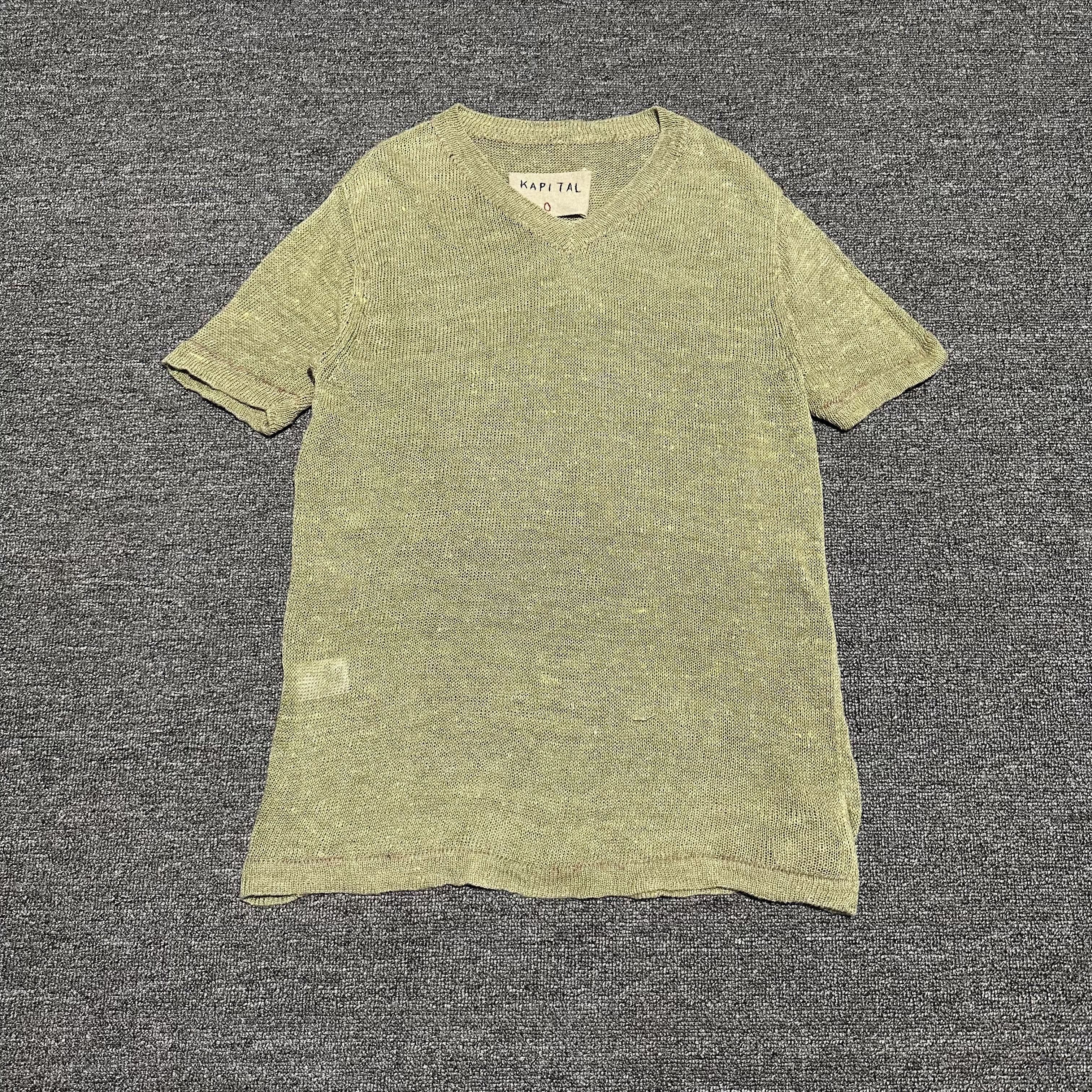 Kapital Kapital V Neck Knit Tee Size US XS / EU 42 / 0 - 1 Thumbnail