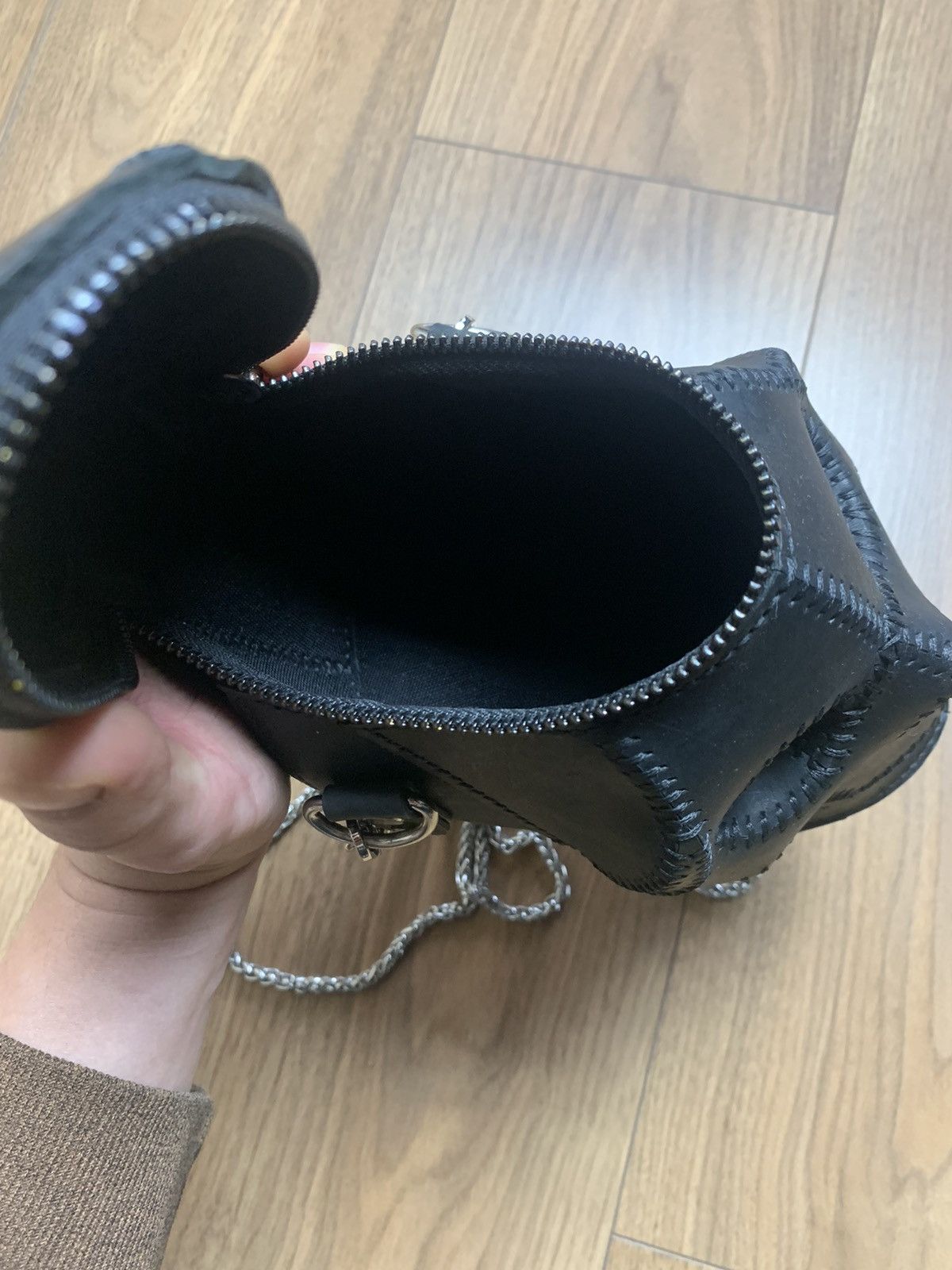 Handmade Handmade leather skull bag made of genuine leather Size ONE SIZE - 11 Thumbnail
