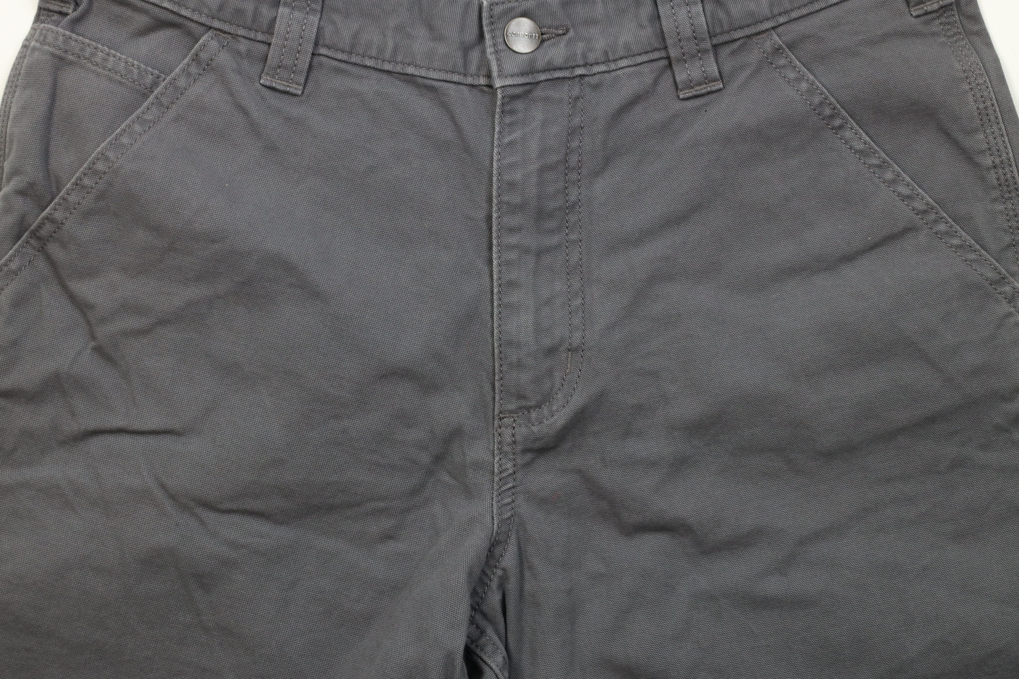 Carhartt Vintage Y2K Carhartt Relaxed Fit Canvas Dungaree Shorts Gray Size US 32 / EU 48 - 3 Thumbnail