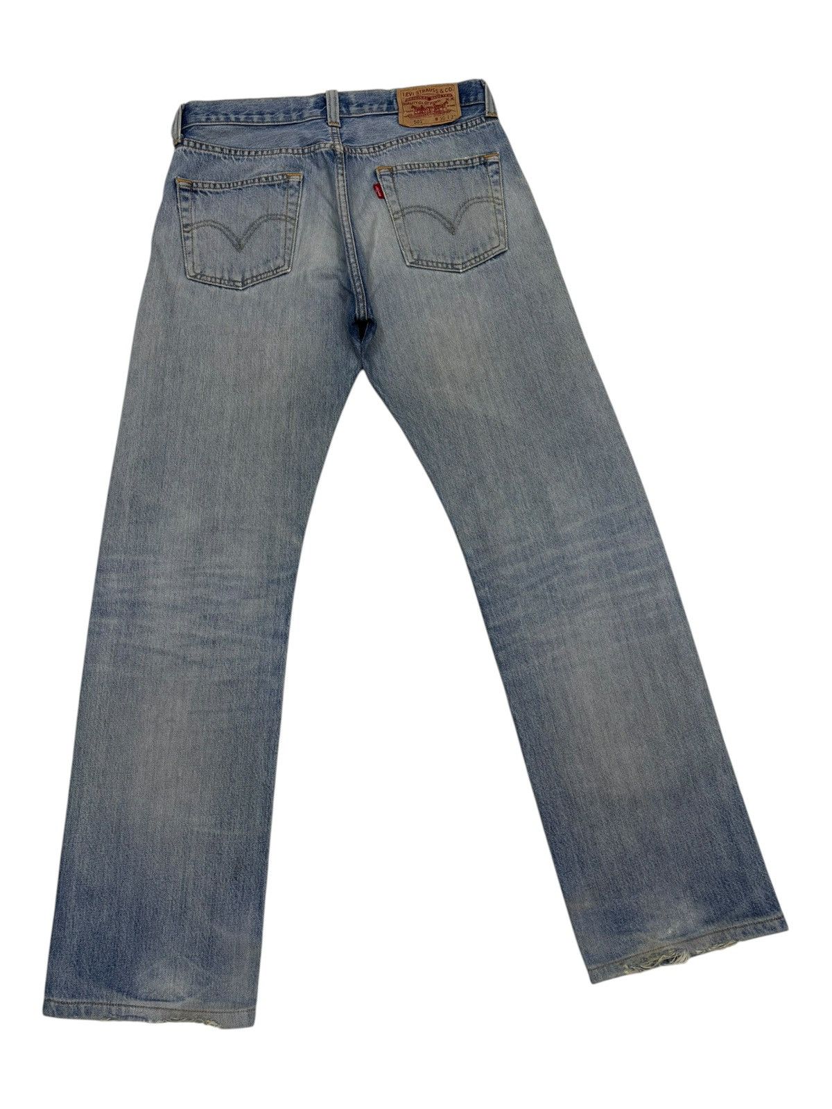 Levi's Levis 501 Straight Leg Button-fly Distressed Kurt Cobain Size US 30 / EU 46 - 4 Thumbnail