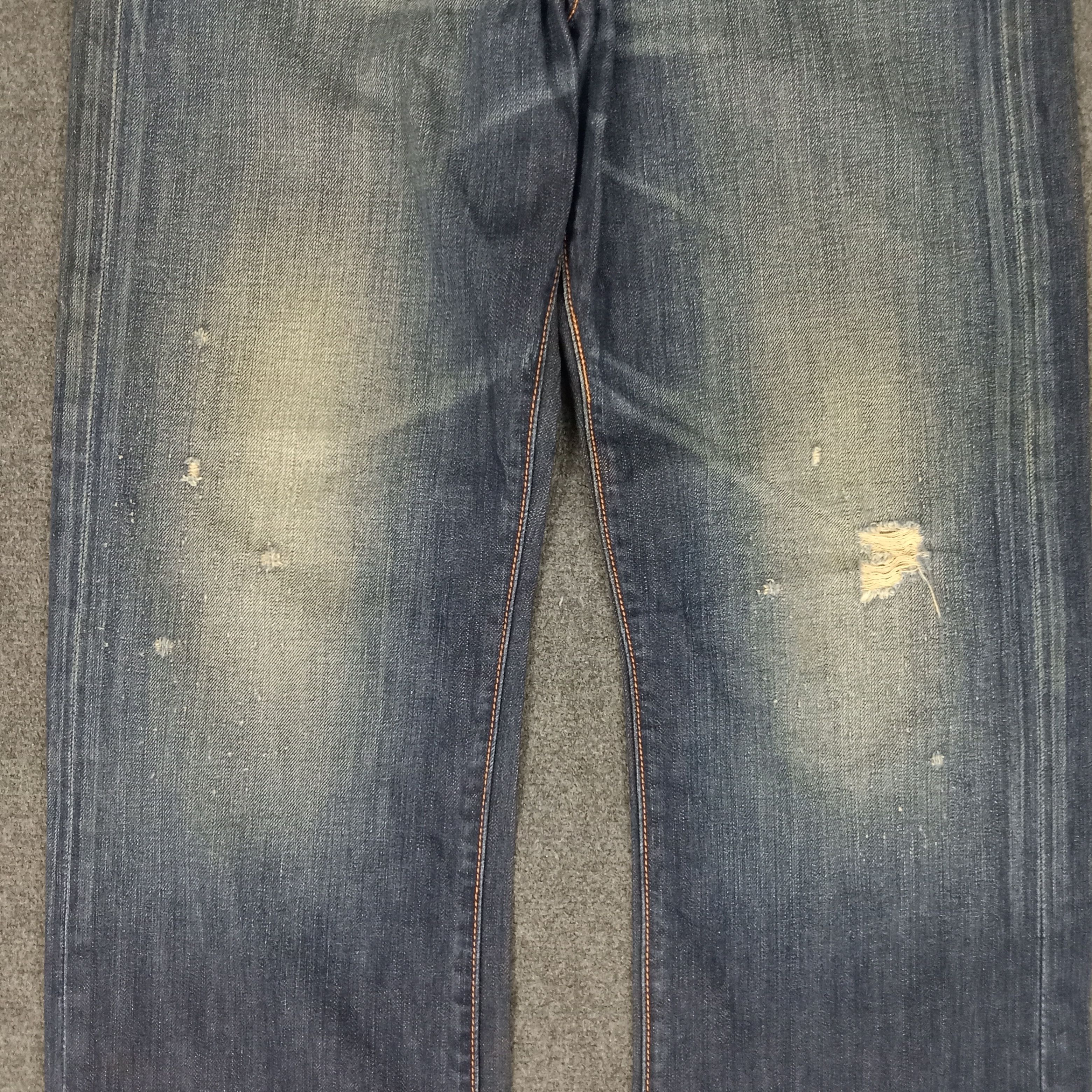 Christian Audigier × Ed Hardy × Vintage Ed Hardy American Designer Embroidery Art Jeans Size US 31 - 10 Thumbnail