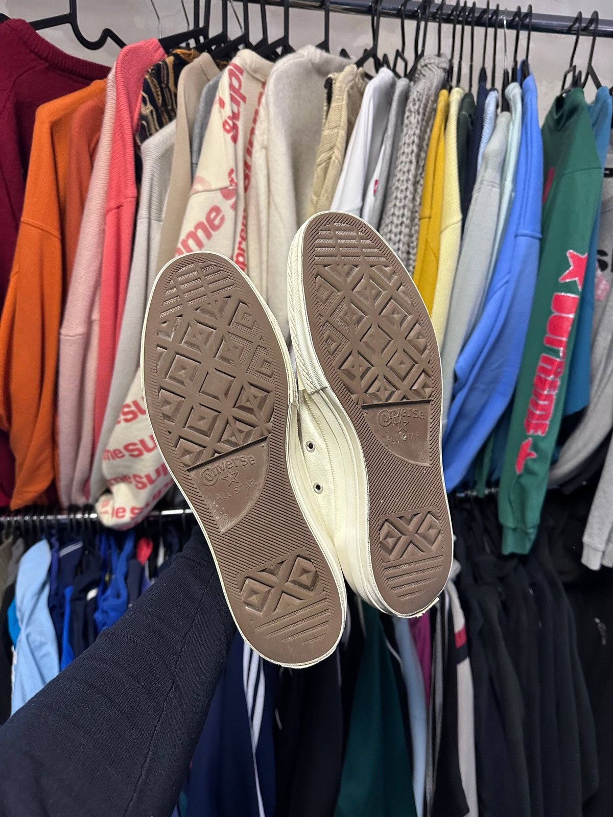CDG by Comme des Garcons Vintage CDG Comme Des Garcons Play Converse Sneakers US 10 Size US 10 / EU 43 - 9 Thumbnail