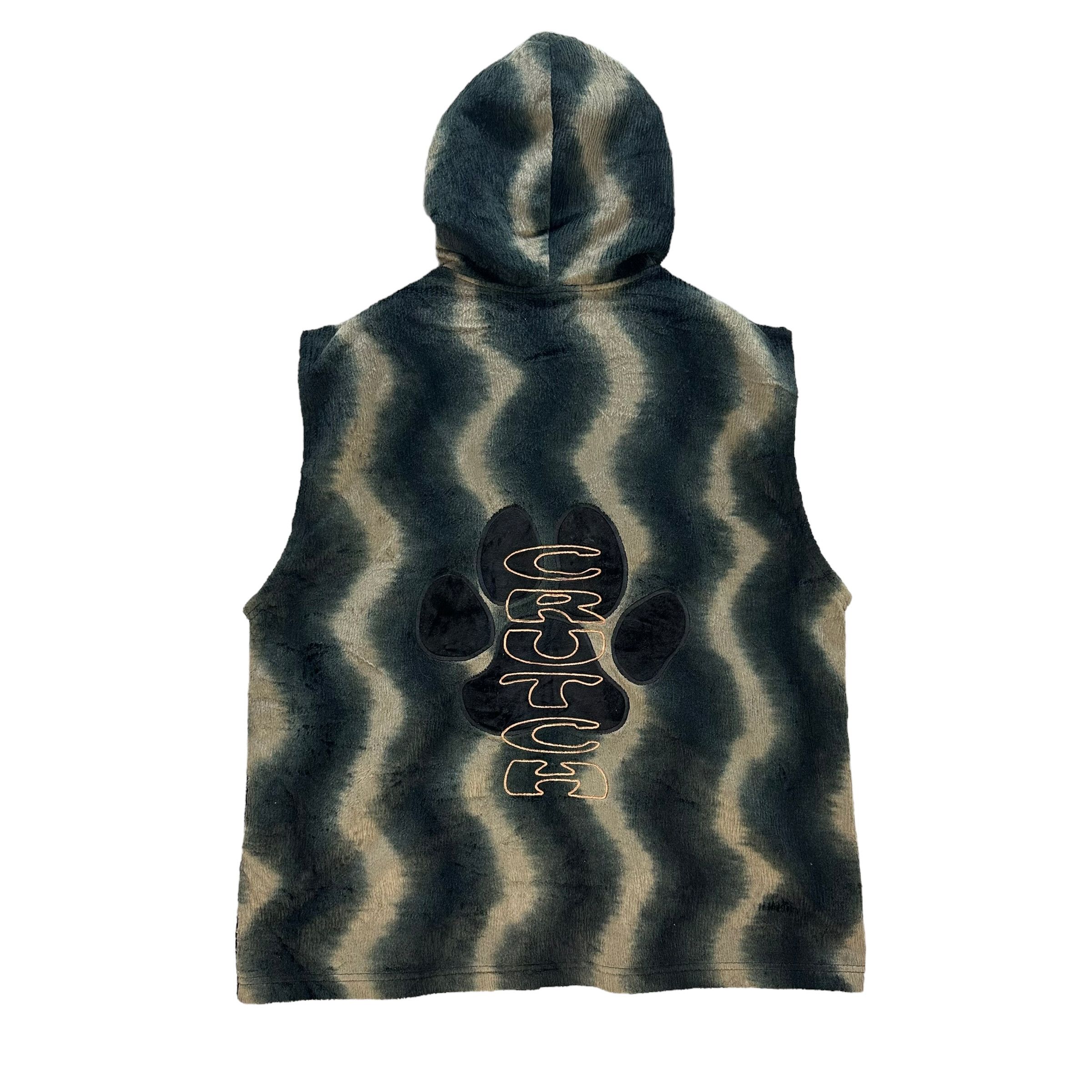 Japanese Brand GALFY BY CRUTCH EMBROIDERY LOGO FLEECE HOODIE VEST #8789-026 Size US L / EU 52-54 / 3 - 8 Thumbnail