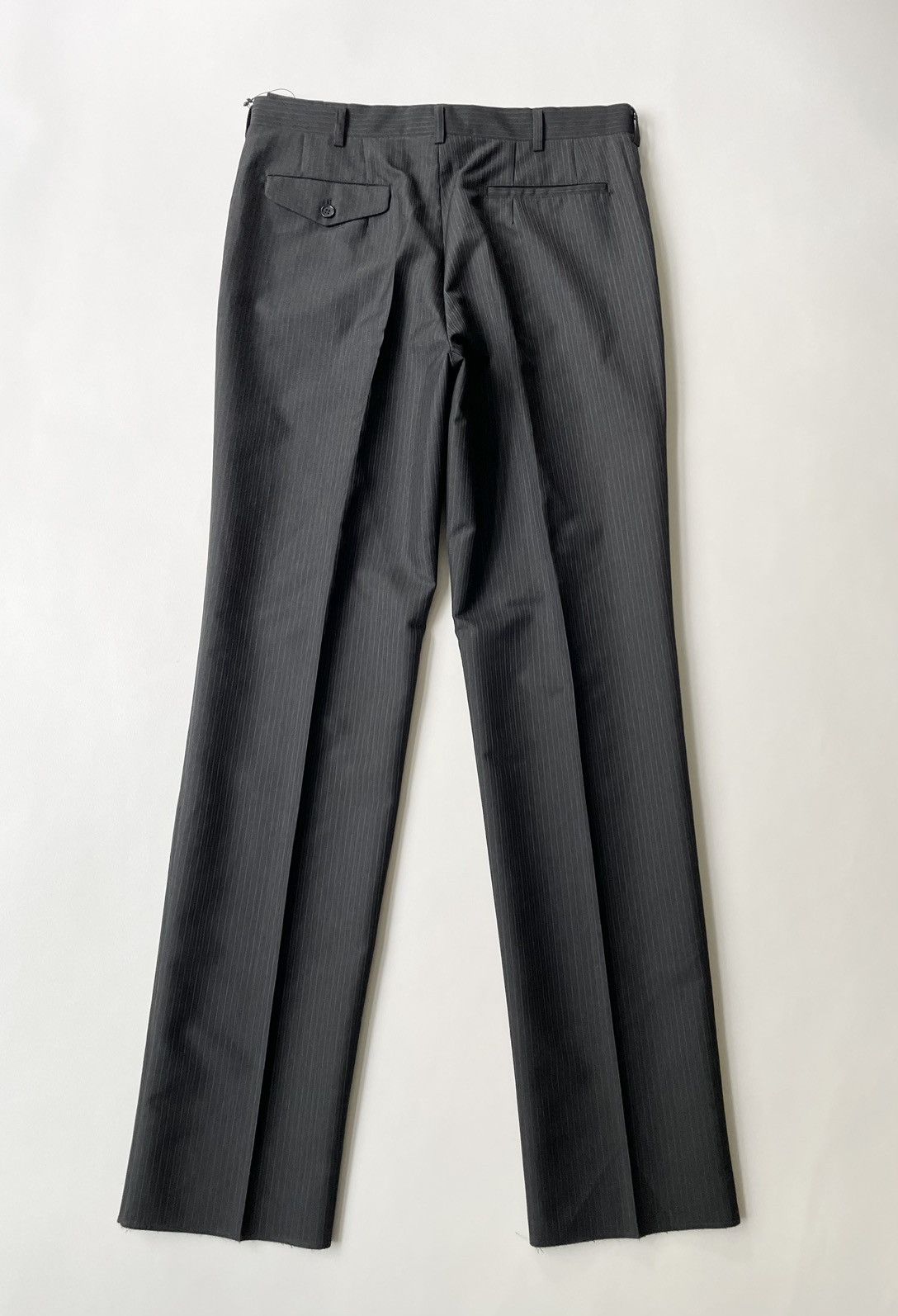 Comme des Garcons A/W 11 Dark Grey Pinstripe Wool Trousers Size US 34 / EU 50 - 10 Thumbnail