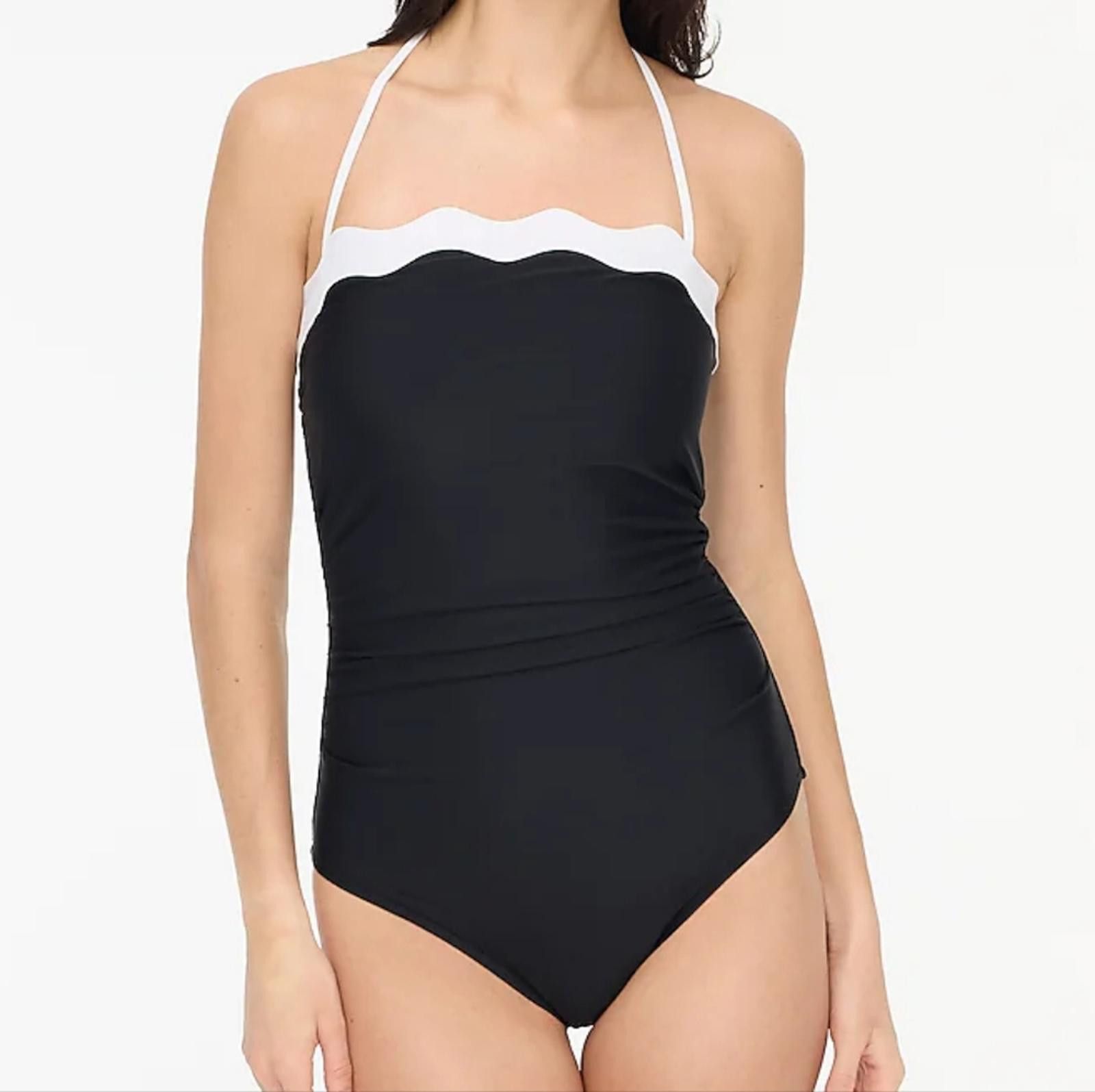 J.Crew J Crew Scalloped One-piece Swimsuit Size ONE SIZE - 1 Thumbnail
