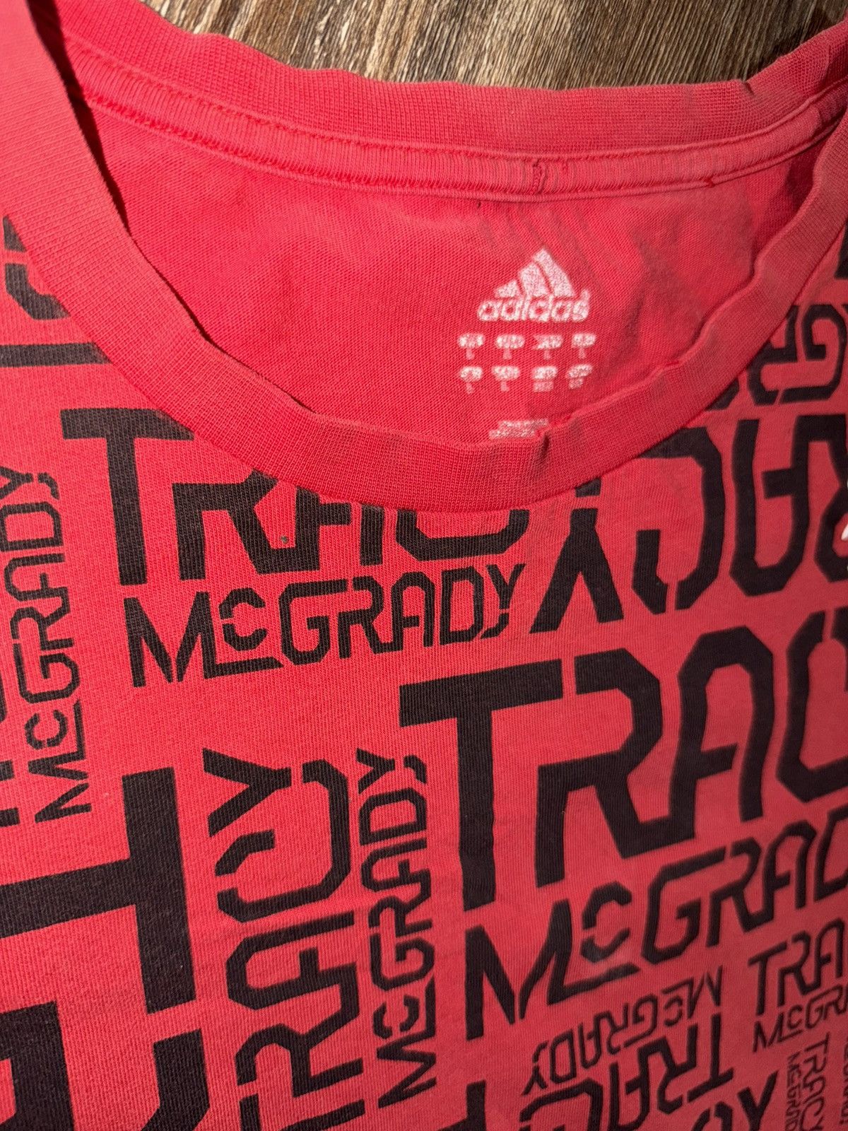 Adidas Vintage Tracy McGrady Houston Rockets Adidas t-shirt large Size US L / EU 52-54 / 3 - 5 Thumbnail