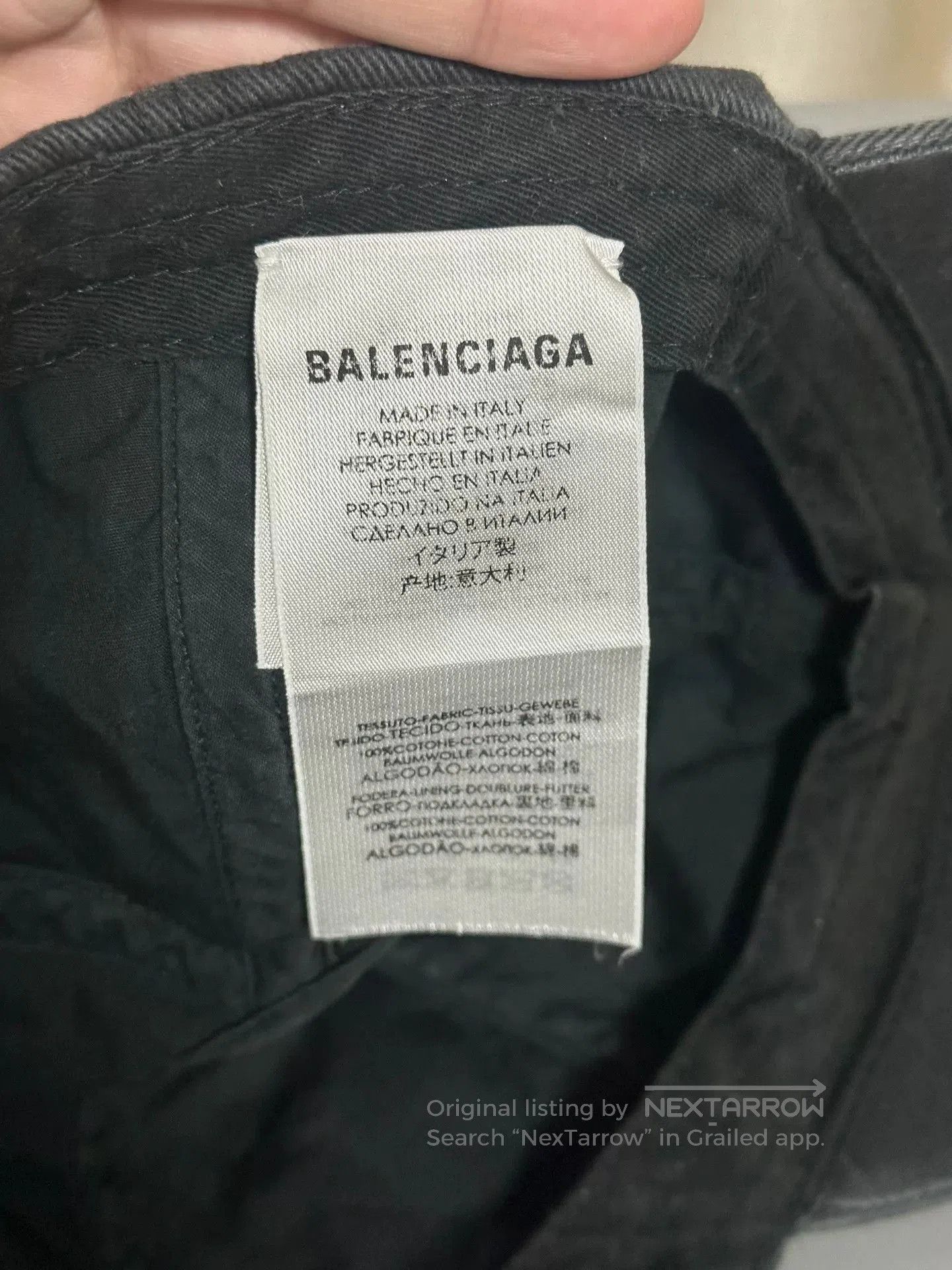 Balenciaga balenciaga logo baseball cap black grey. Size ONE SIZE - 5 Thumbnail