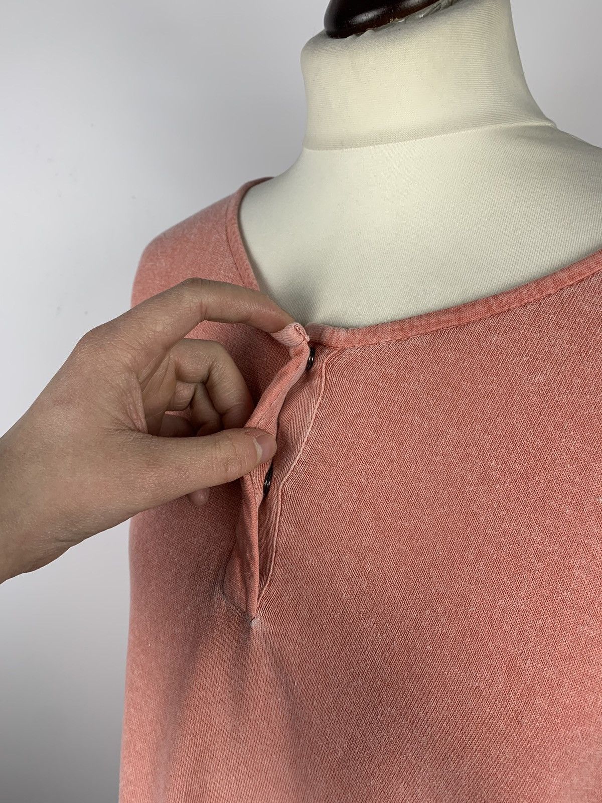 OSKA OSKA Oversized Henley Tunic Top Size 2 Pullover 3/4 Sleeve Size XS / US 0-2 / IT 36-38 - 15 Thumbnail