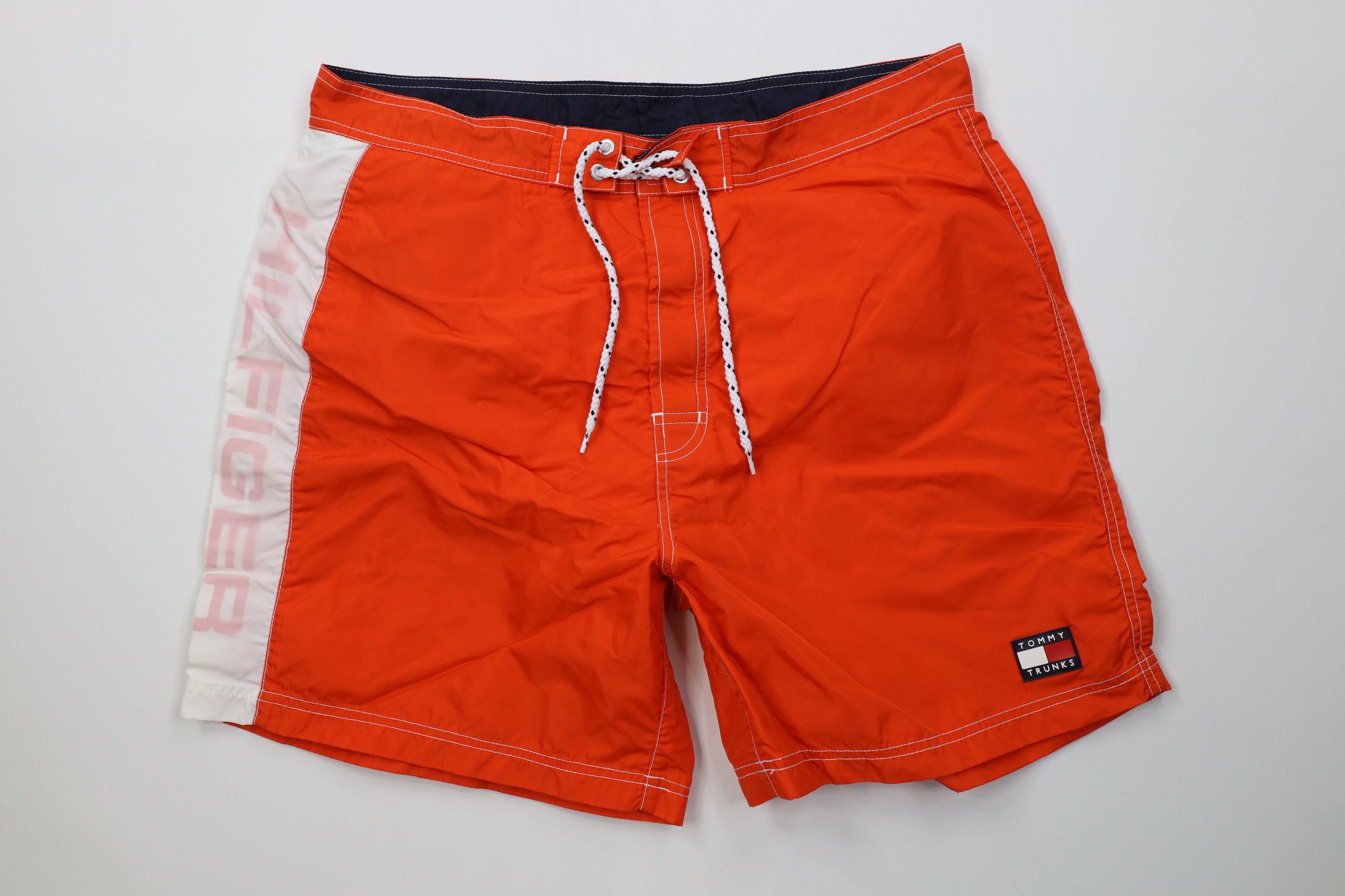 Tommy Hilfiger Vintage 90s Tommy Hilfiger Above Knee Swim Trunks Shorts Size US 36 / EU 52 - 1 Thumbnail
