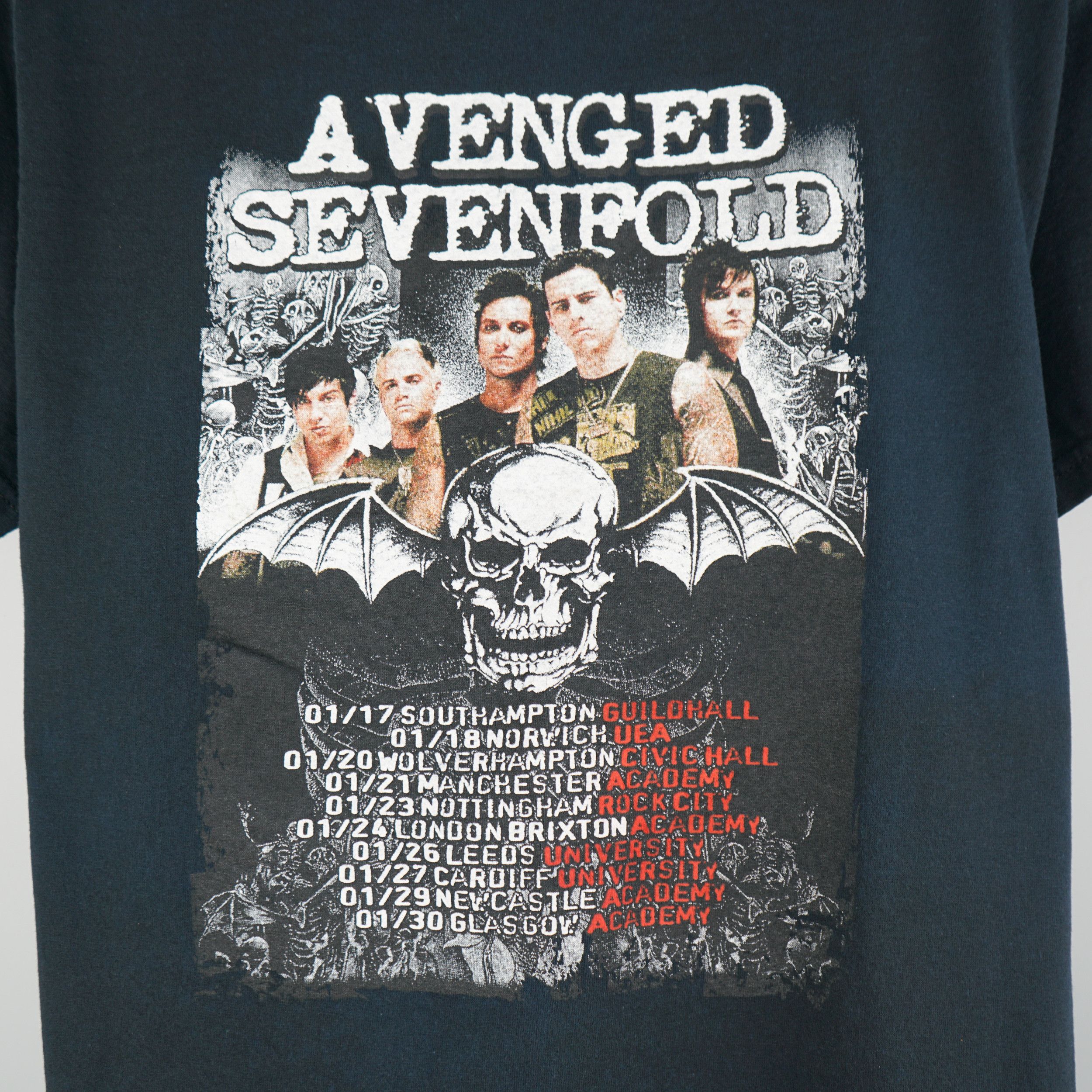 Band Tees × Vintage Vintage 2008 Avenged Sevenfold Tour T-Shirt Size US M / EU 48-50 / 2 - 2 Thumbnail