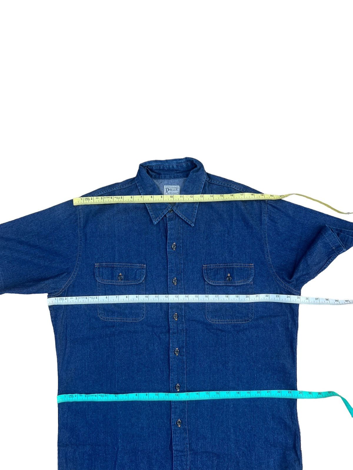 Denime × Japanese Brand Vintage DENIME Orizzonti Japan Indigo Blue Denim Shirt Size US L / EU 52-54 / 3 - 3 Thumbnail