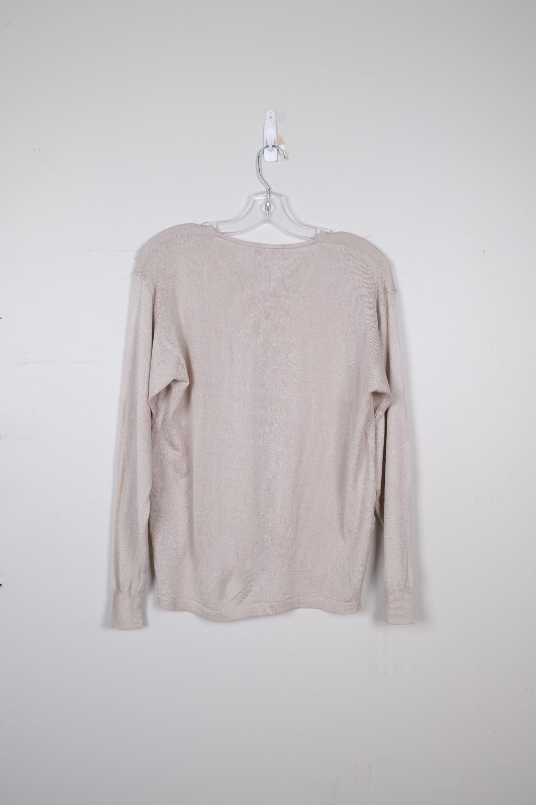 Other 00's Per V-Neck Knit Grey Sweater Size US L / EU 52-54 / 3 - 2 Thumbnail