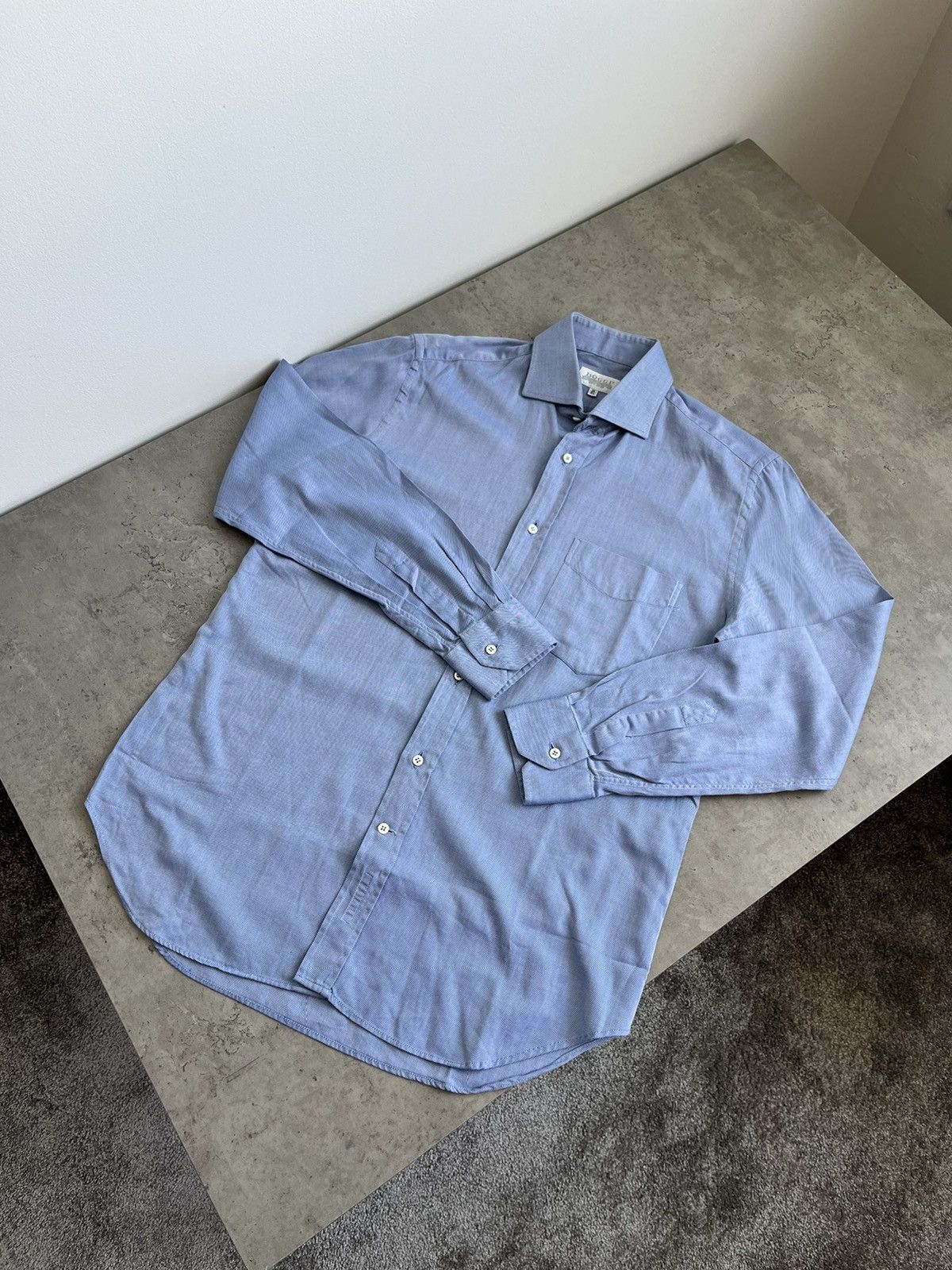 Boggi Boggi Milano Blue Shirt Size 39 Size US M / EU 48-50 / 2 - 1 Thumbnail