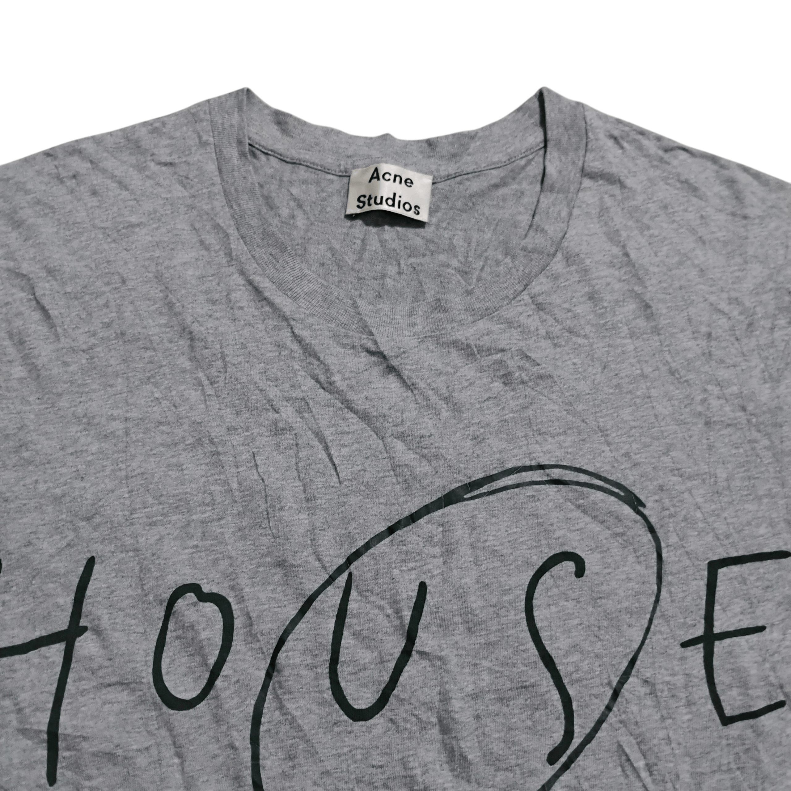 Acne Studios Acne Studios Fine Slogan Hou PSS15 T Shirt Size US M / EU 48-50 / 2 - 2 Thumbnail