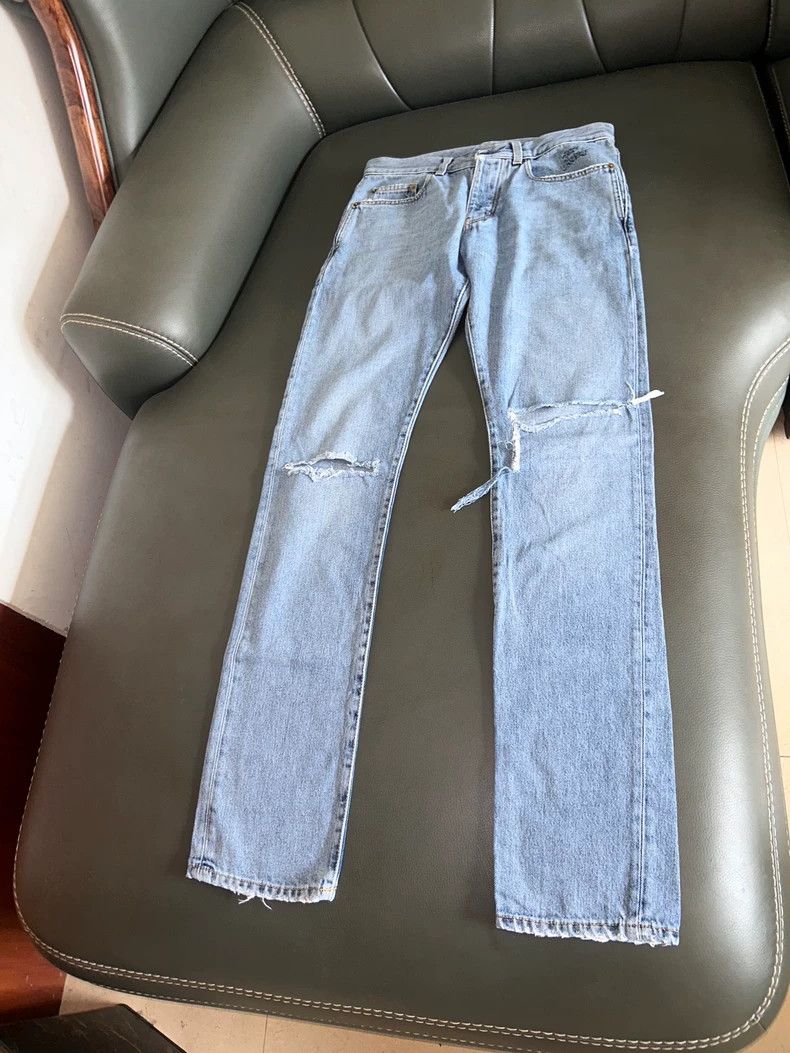 Saint Laurent Paris Saint Laurent Paris 2018SS bilateral knee knife cut and de Size US 28 / EU 44 - 1 Thumbnail