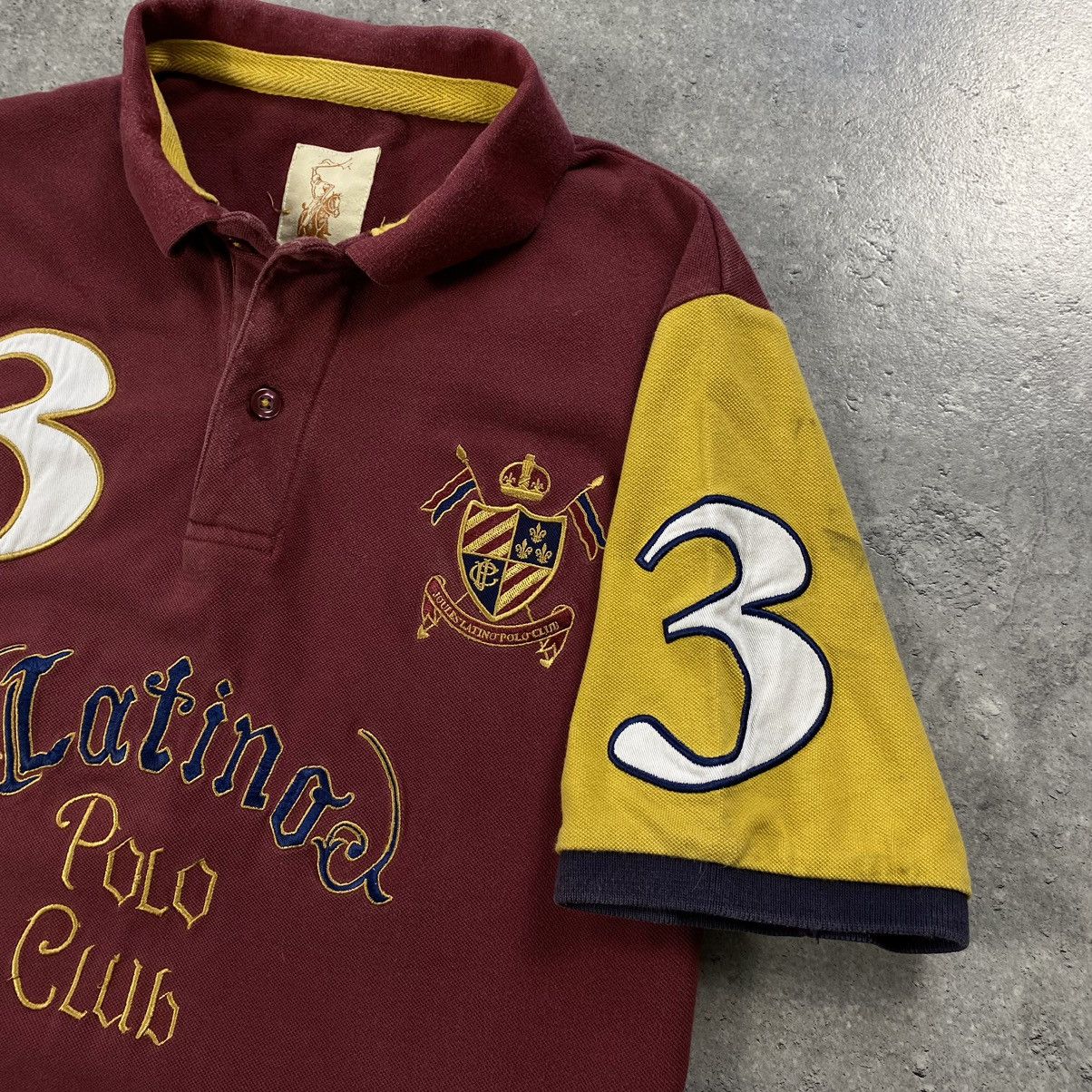 Japanese Brand × Vintage Polo Club Latino 3 Vintage Chief Keef Style Polos T-Shirt Size US M / EU 48-50 / 2 - 7 Thumbnail