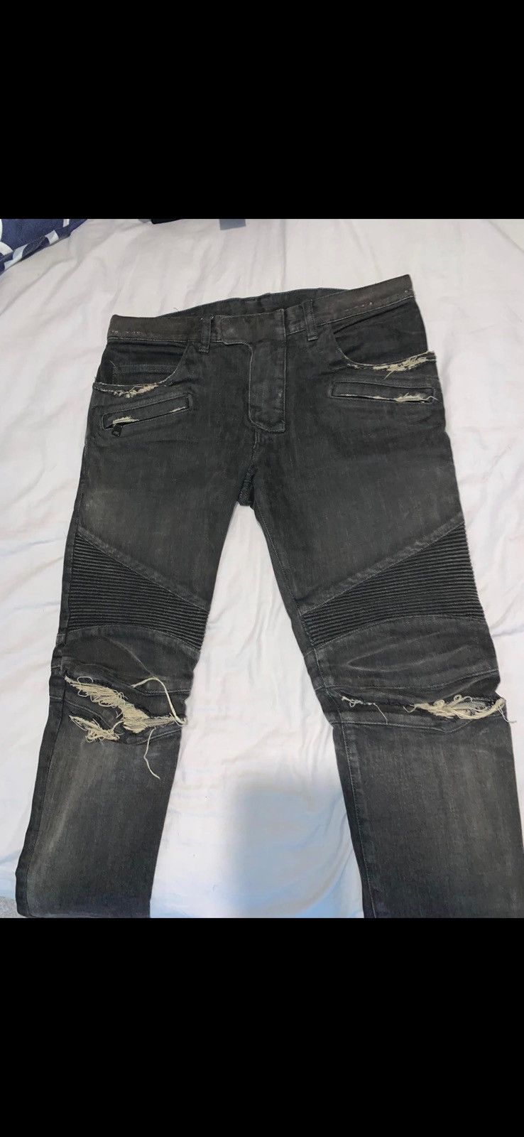 Balmain Balmain biker jeans Size US 33 - 3 Thumbnail