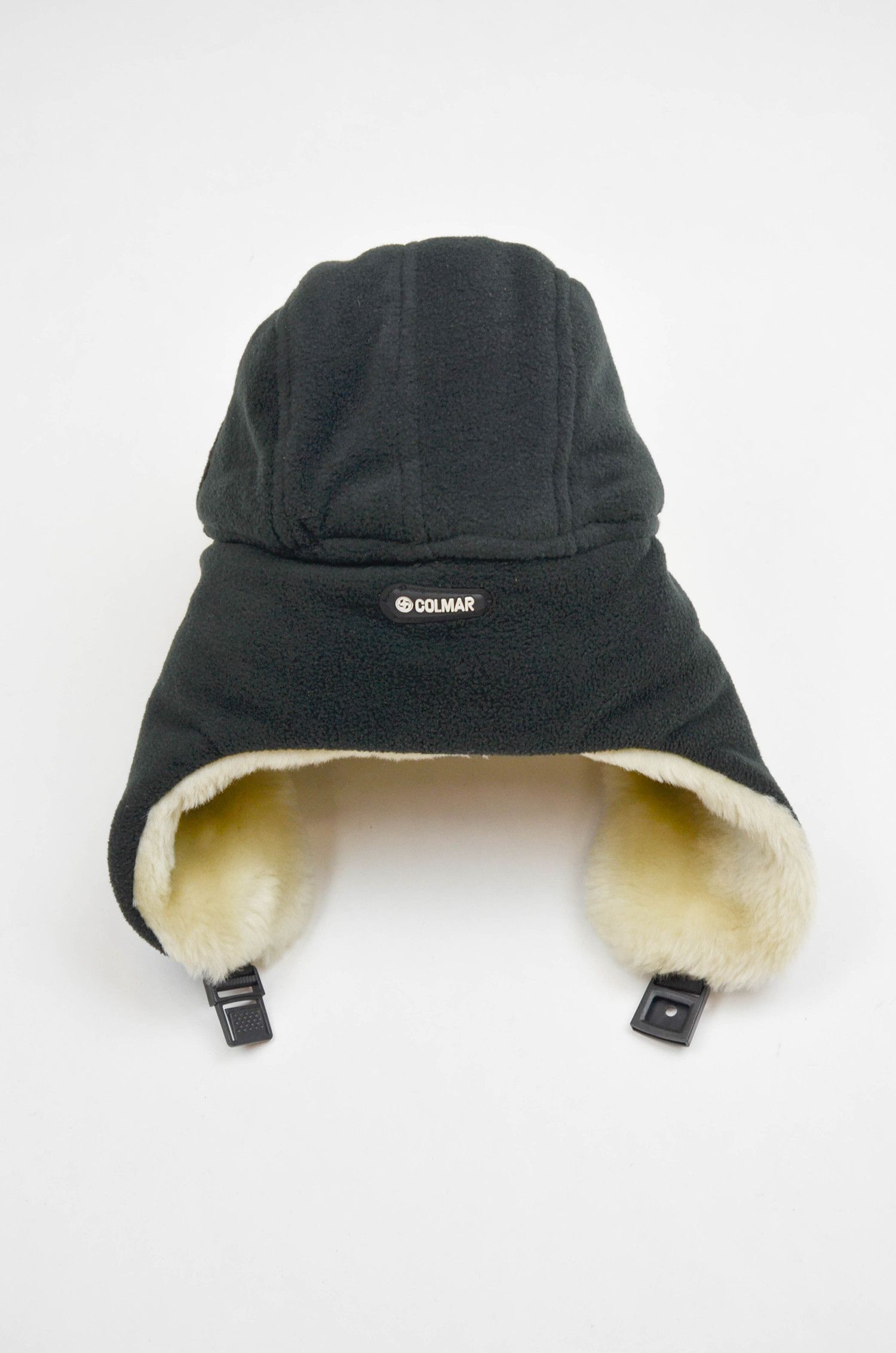 Colmar Colmar Fleece Aviator Hat Black Faux Fur Winter Size 2 M Size ONE SIZE - 5 Thumbnail