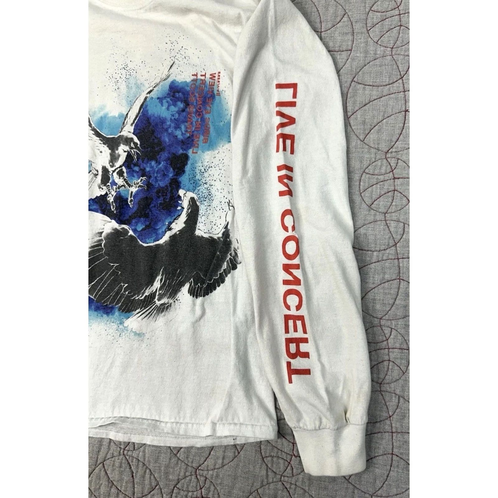 Travis Scott Travis Scott Birds Eye View Tour Live In Concert LS Tee White Size S Long Sleeve Shirt Men Boys? Size US S / EU 44-46 / 1 - 4 Thumbnail