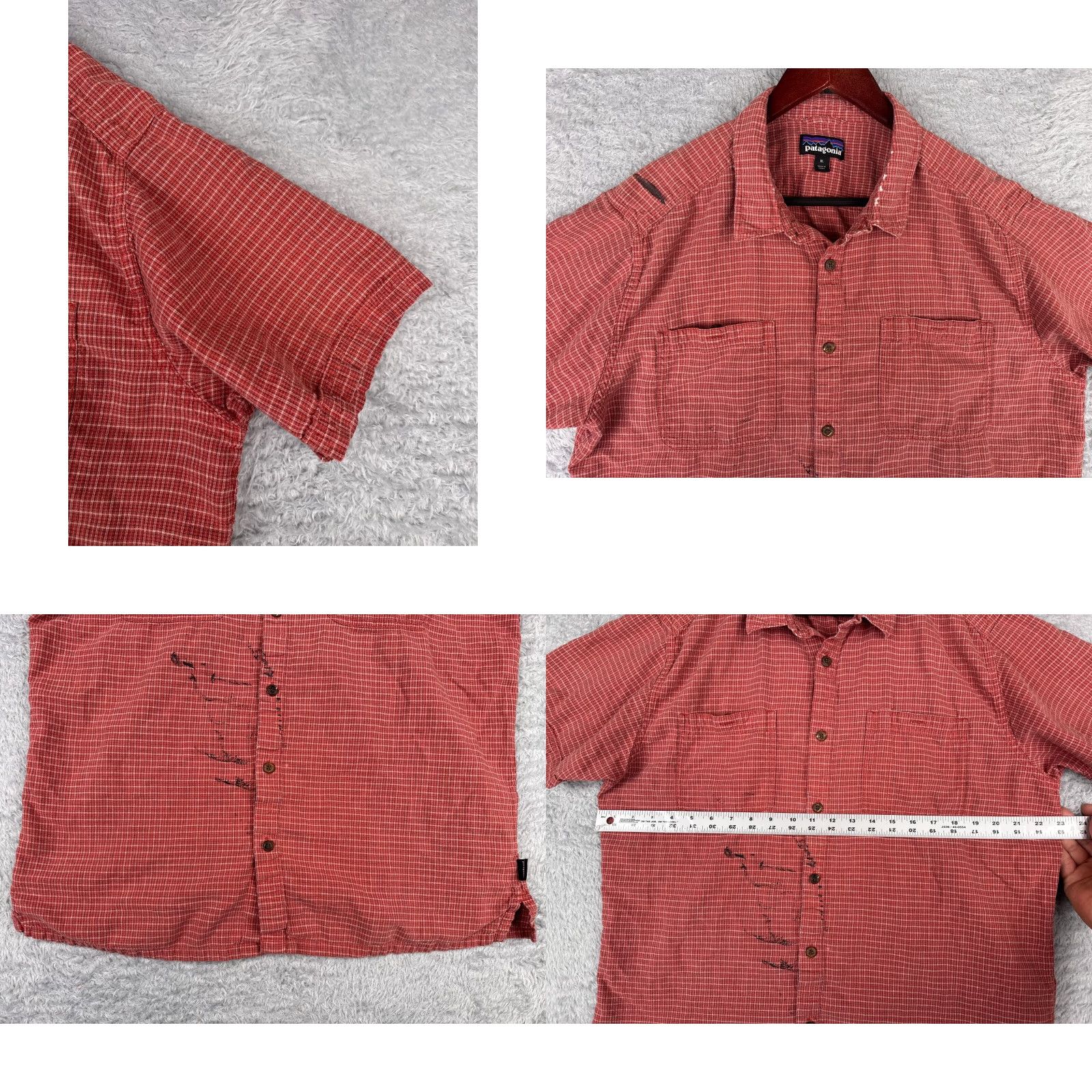 Patagonia VINTAGEPatagonia Shirt Mens XL Red Plaid Button-Up Back Step Shirt Cotton READ Size US XL / EU 56 / 4 - 8 Thumbnail