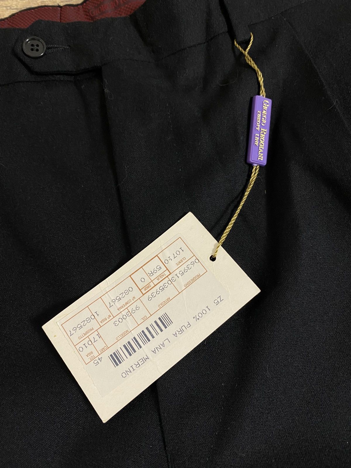 Vintage Giorgio Reggiani 100% Merino Wool Pleated Trousers Size US 36 / EU 52 - 3 Thumbnail