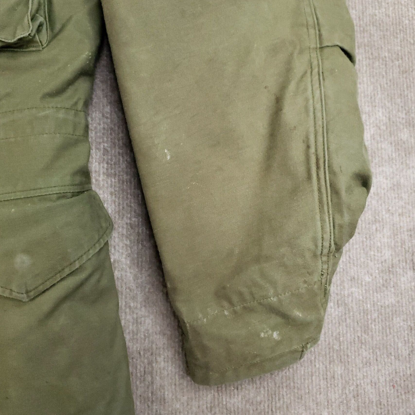 Vintage VINTAGE US Army Coat Mens M Green Military Jacket Long Zip Hooded Lined Pockets Full Zip OG-107 Seasonal Fall Winter Spring 90s? Size US M / EU 48-50 / 2 - 5 Thumbnail