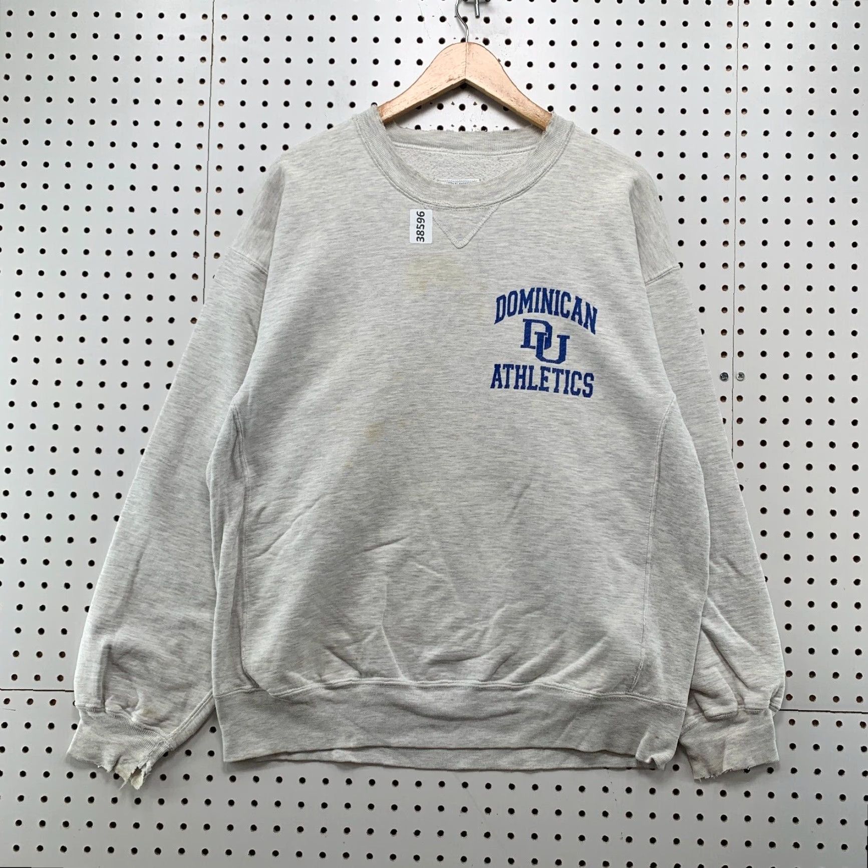 Russell Athletic VINTAGE Russell Athletic Dominican University Sweatshirt Mens Large Gray Graphic Print Pullover Fleece USA Size US L / EU 52-54 / 3 - 2 Thumbnail