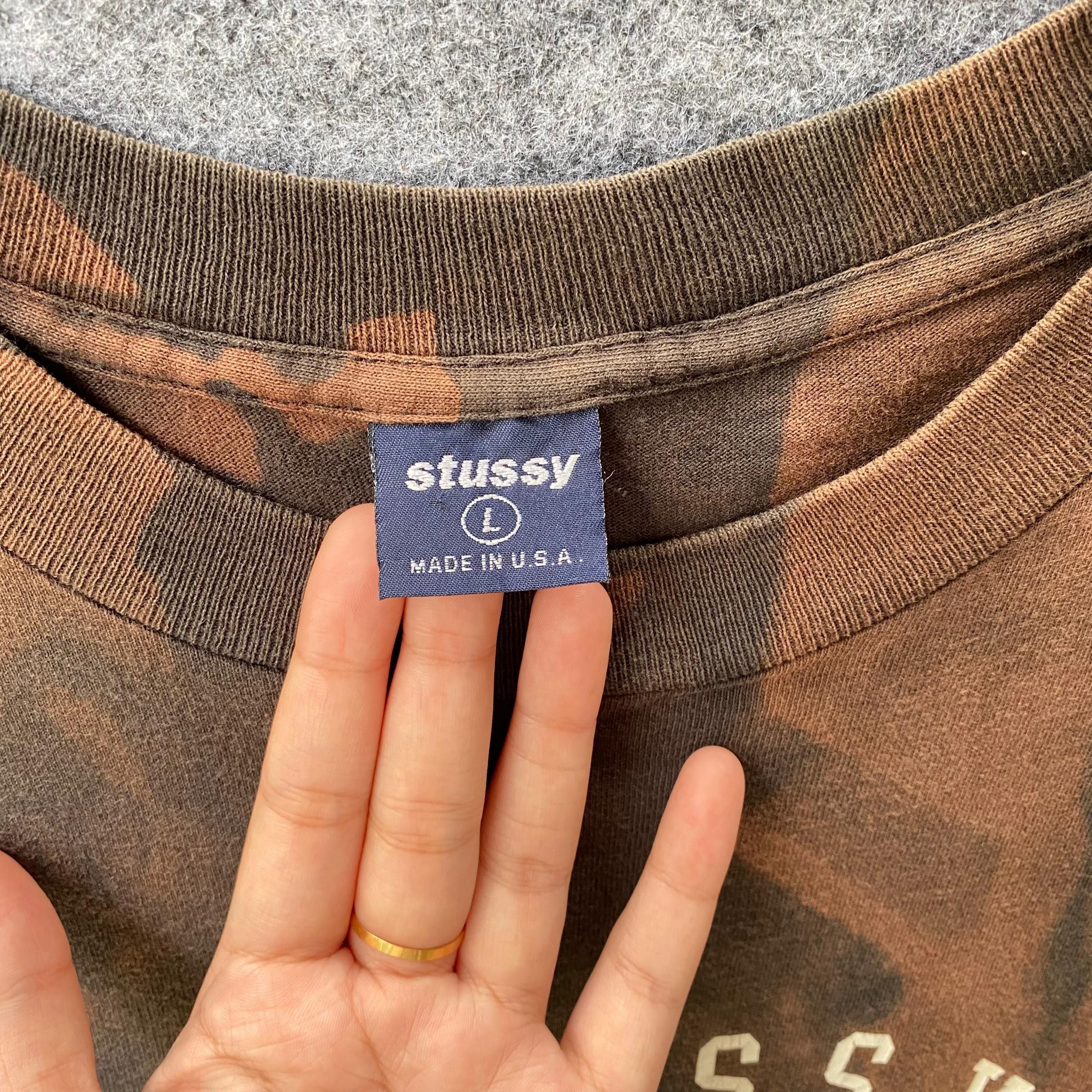 Stussy Vintage 90s Stussy Athletic Asic Wash Tshirt Size US M / EU 48-50 / 2 - 9 Thumbnail