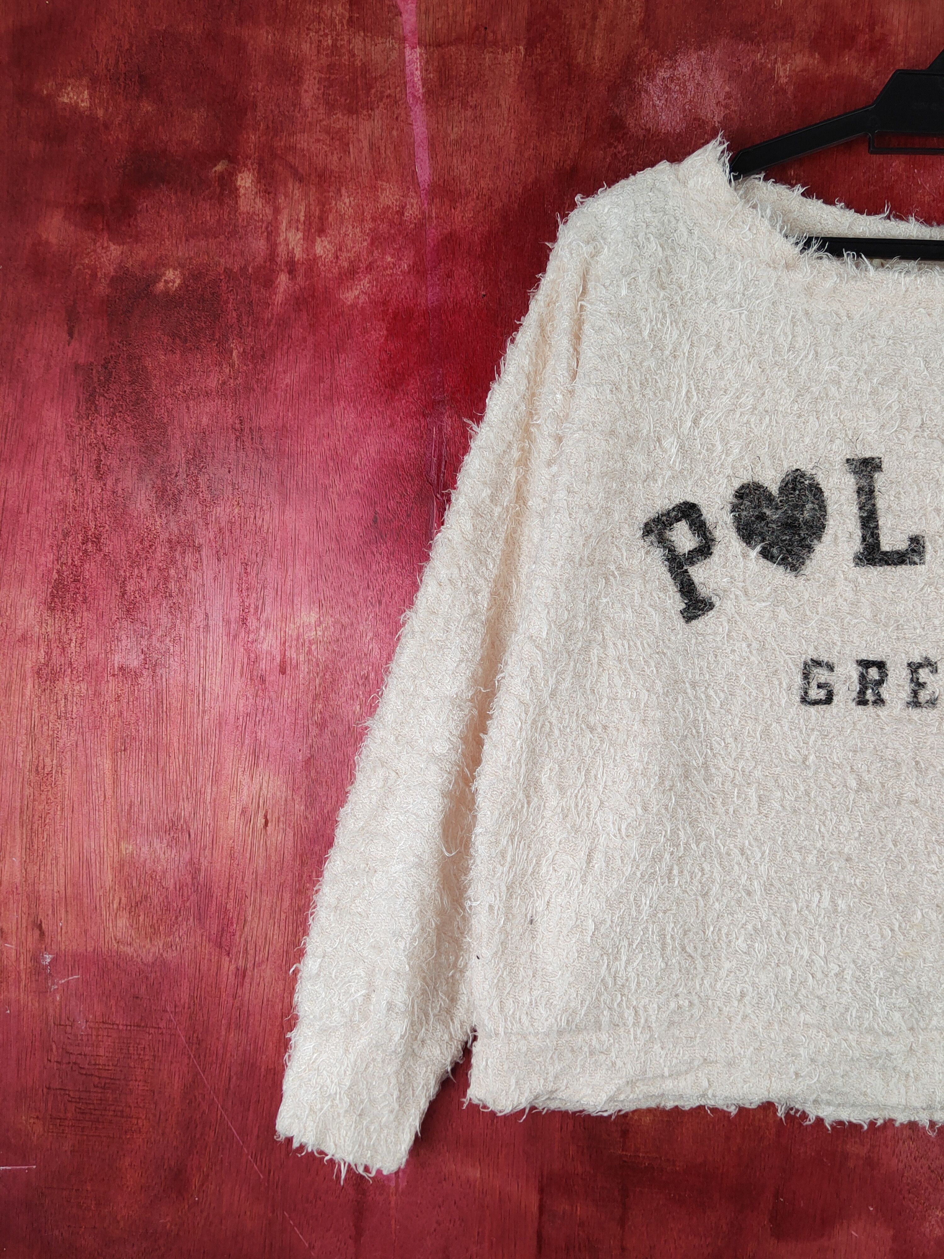Japanese Brand Galyge Light Peach Shag Shaggy Fur Mohair Knitwear #S1929 Size S / US 4 / IT 40 - 3 Thumbnail