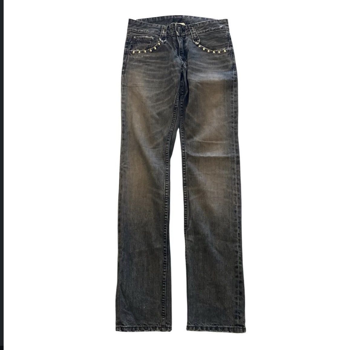 Japanese Brand Veronica skull dust wash denim Size US 27 - 1 Thumbnail