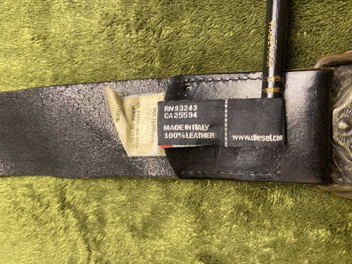 Diesel Diesel buckle black leather belt Size 34 - 6 Thumbnail