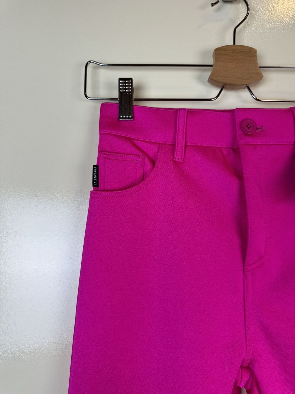 Balenciaga Balenciaga hot pink neon leggings slim trousers spandex XS Size 25" / US 0 / IT 36 - 10 Thumbnail