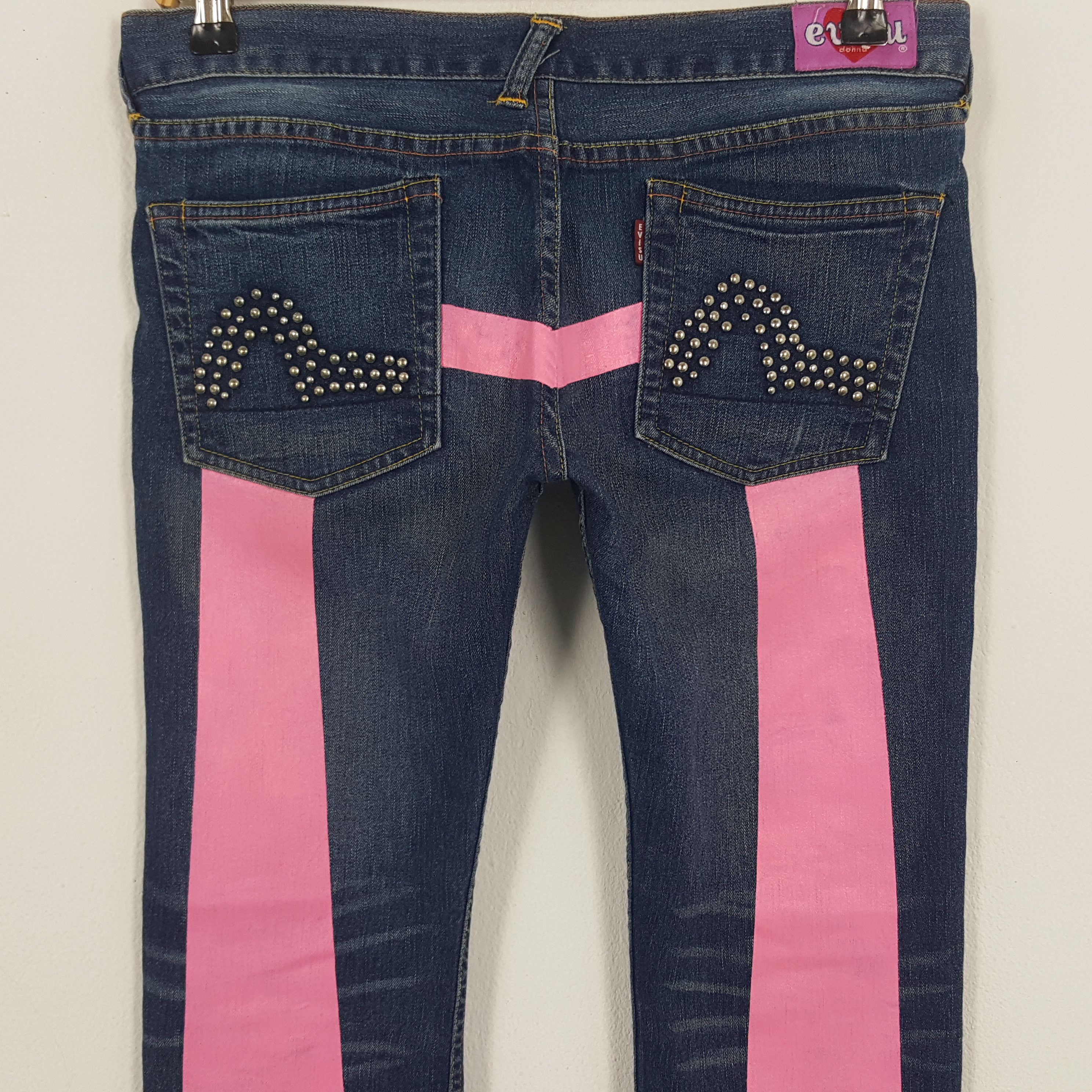 Evisu × Japanese Brand × Vintage Vintage Evisu Japanese Brand Daicock Custom Art Denim Jeans Size 31" - 2 Thumbnail