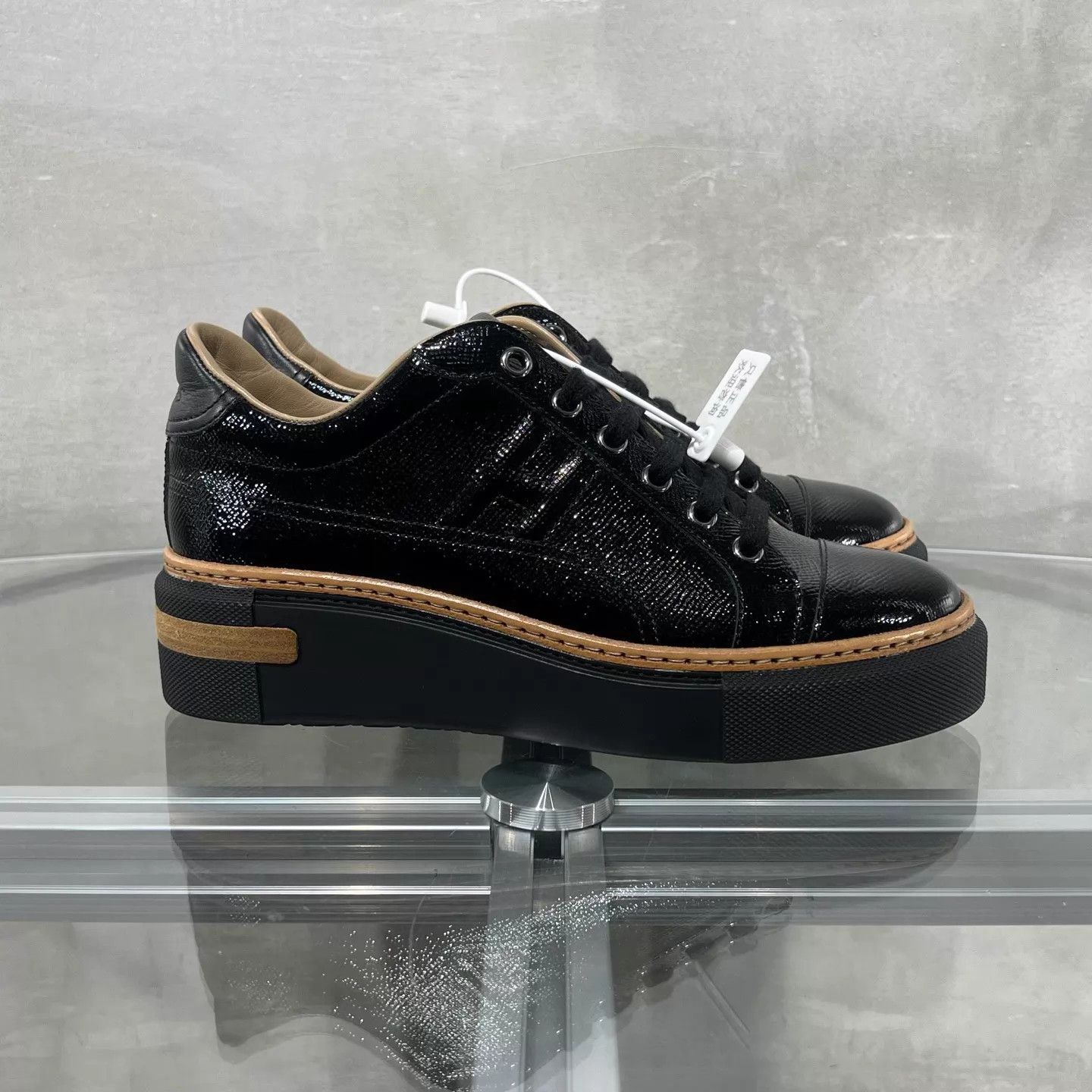 Hermes Hermes black H-logo platform shoes 37 EU Size US 6.5 / IT 36.5 - 4 Thumbnail